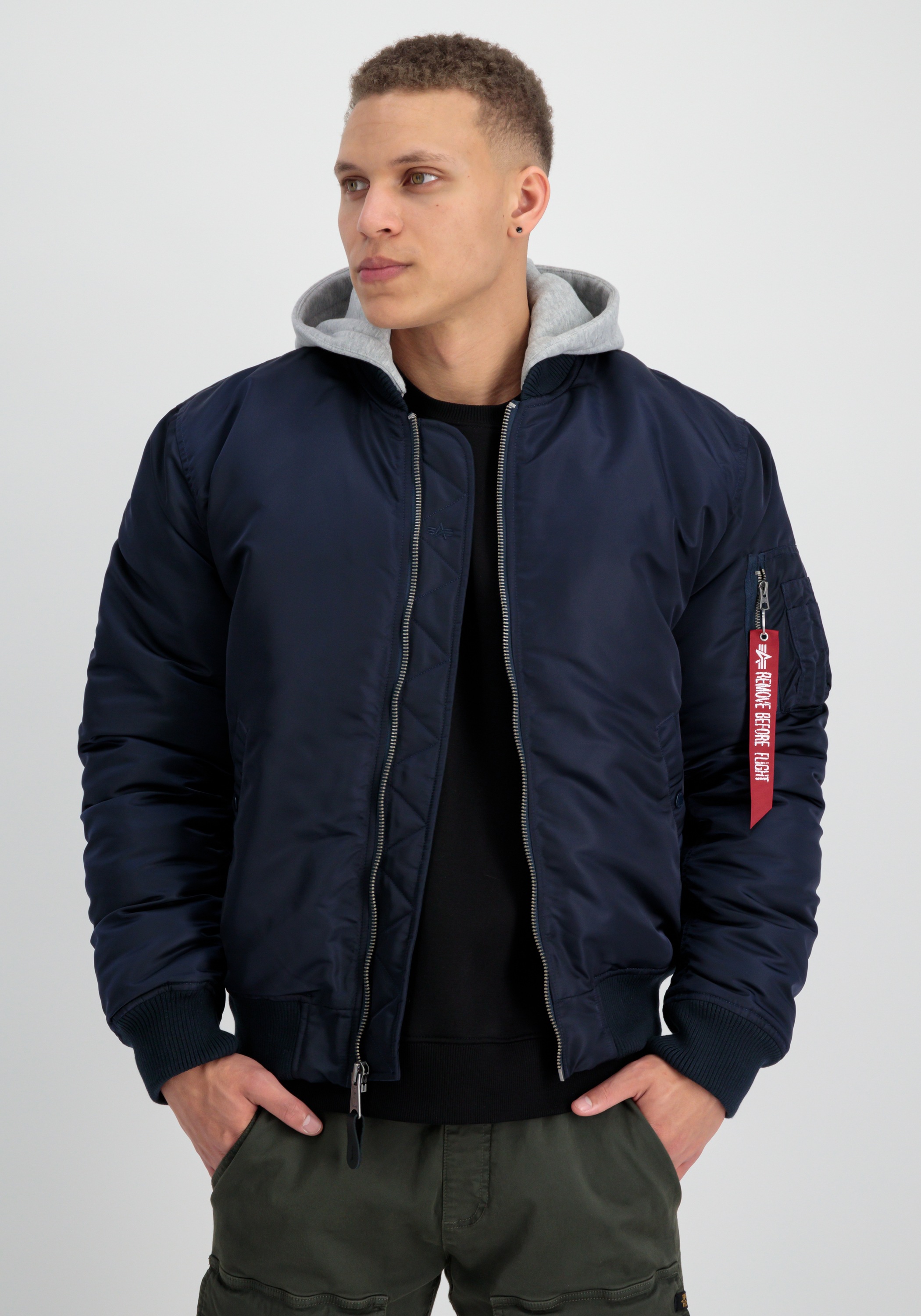 Alpha Industries Bomberjacke »Alpha Industries Men - Bomber Jackets MA-1 ZH Back EMB«