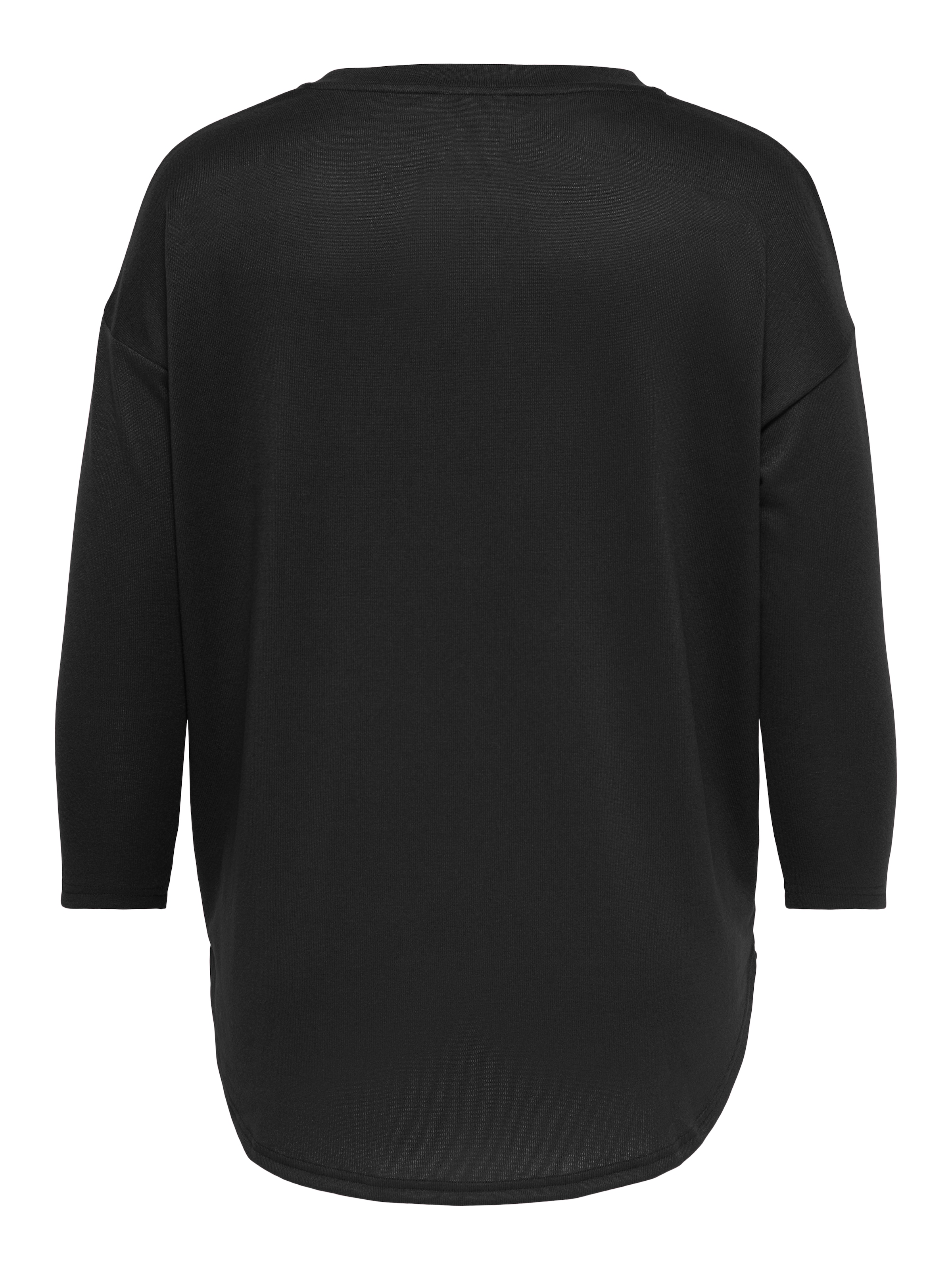ONLY CARMAKOMA V-Shirt »CARALBA L/S V-NECK DECO TOP JRS BF« Kunstfaser, regular fit