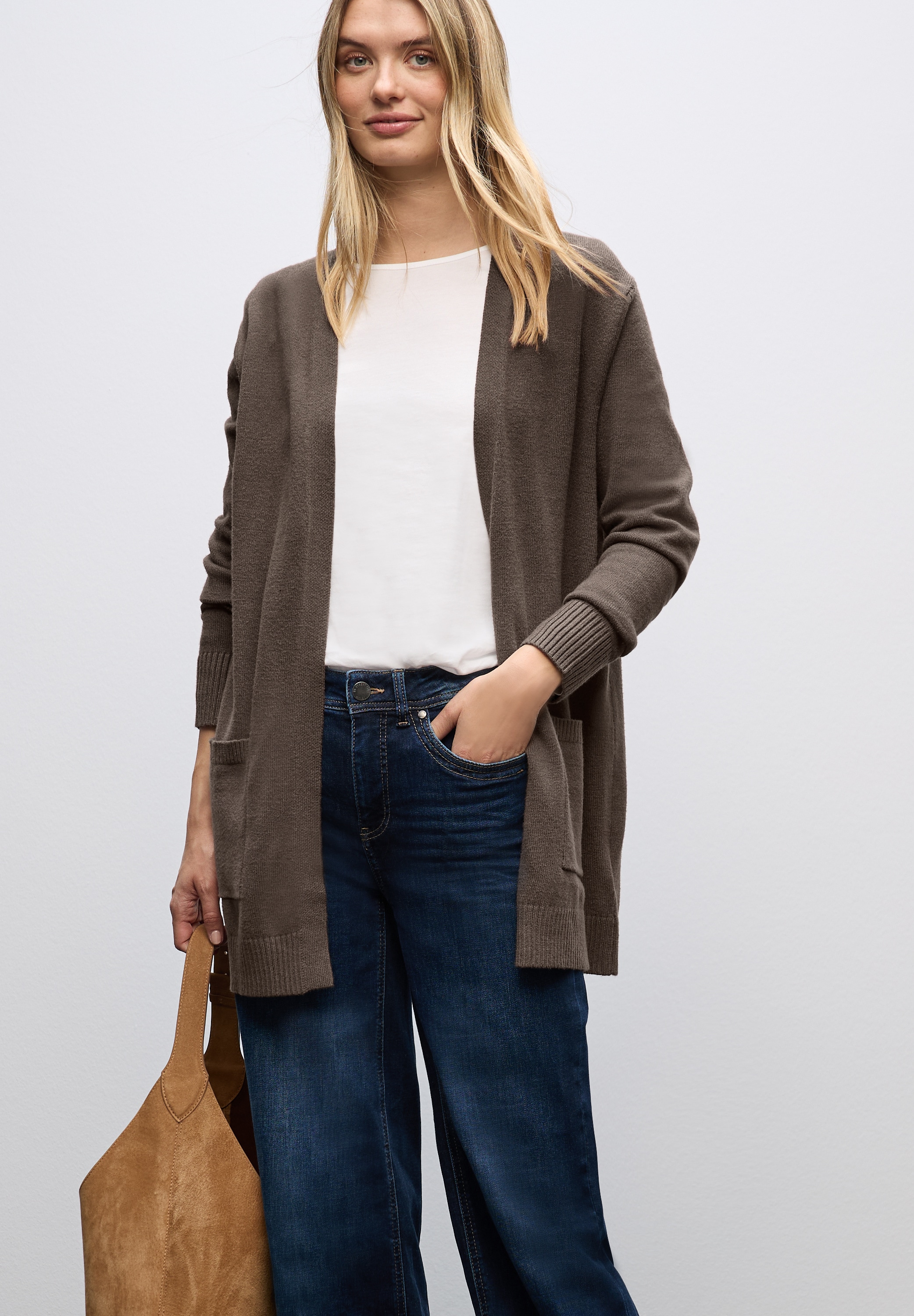 STREET ONE Cardigan, ohne Verschluss, offen