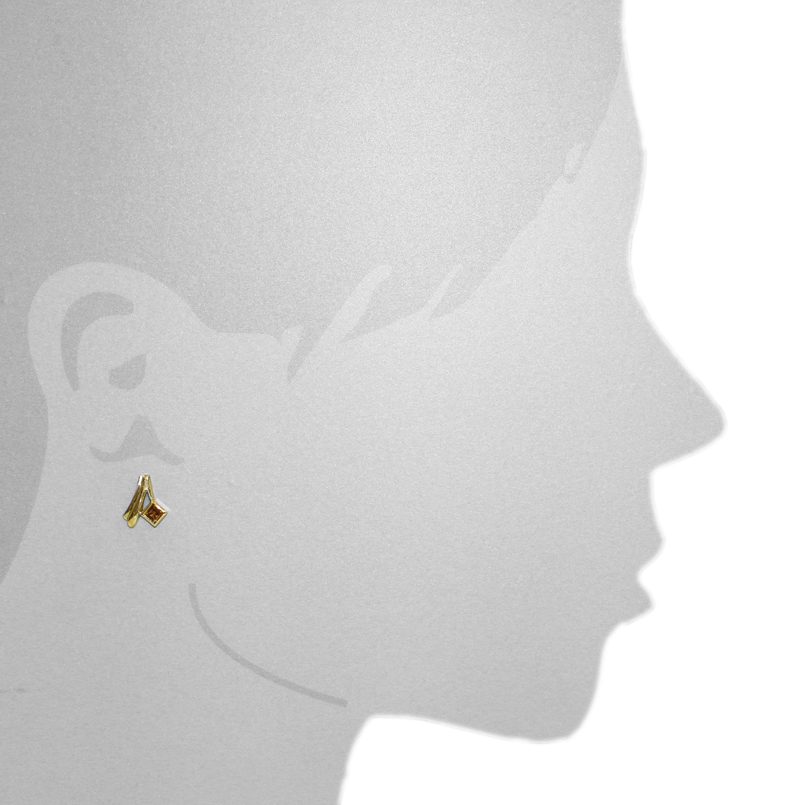 OSTSEE-SCHMUCK Paar Ohrstecker »- Talia - Gold 333/000 - Citrin«