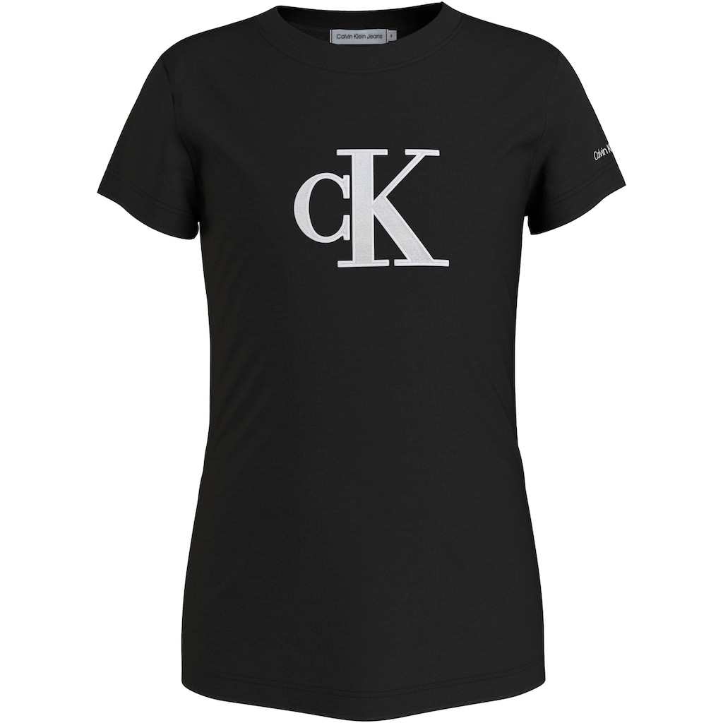 Calvin Klein Jeans T-Shirt »METALLIC MONOGRAM SLIM T-SHIRT«