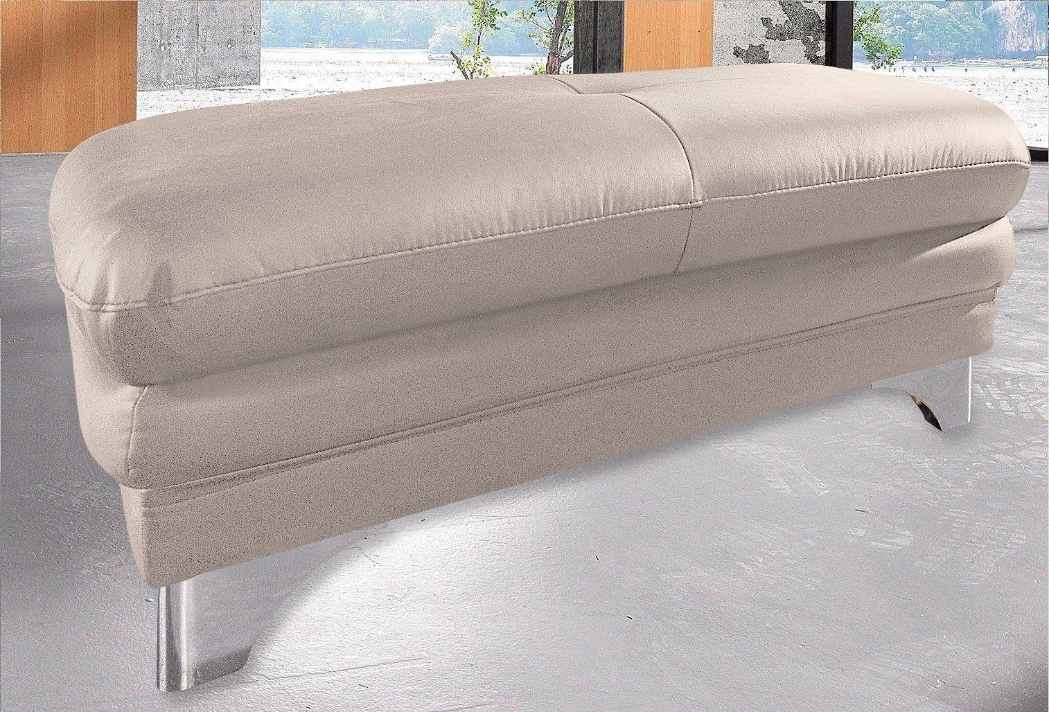 COTTA Polstergarnitur »Enterprise«, (Set), Set bestehend aus: 2-Sitzer mit Kopfteilverstellung & Hocker