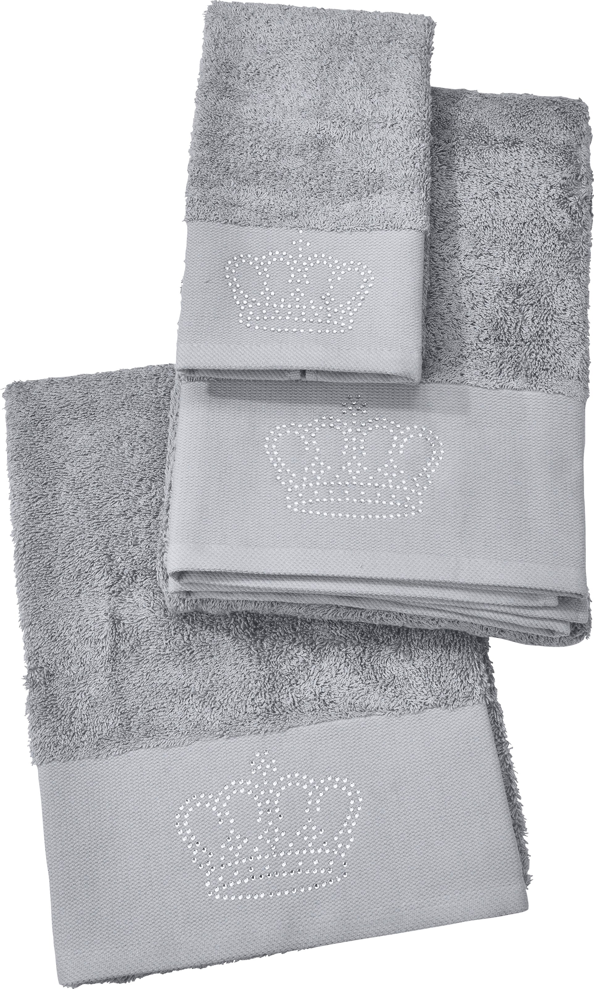 done.® Duschtuch »Stone« mit Strass-Stein Applikationen, verschiedene Motive