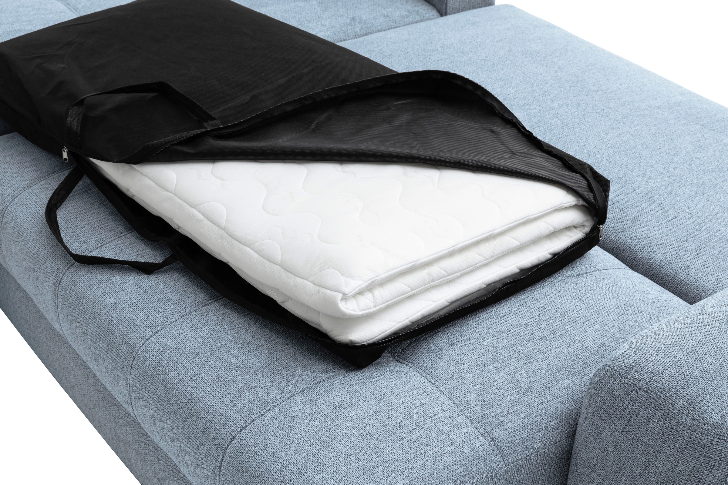 Mr. Couch Ecksofa »Mykonos, L-Form, Dauerschläfer« mit DuraSpring-Taschenfederkern bis 140 kg belastbar