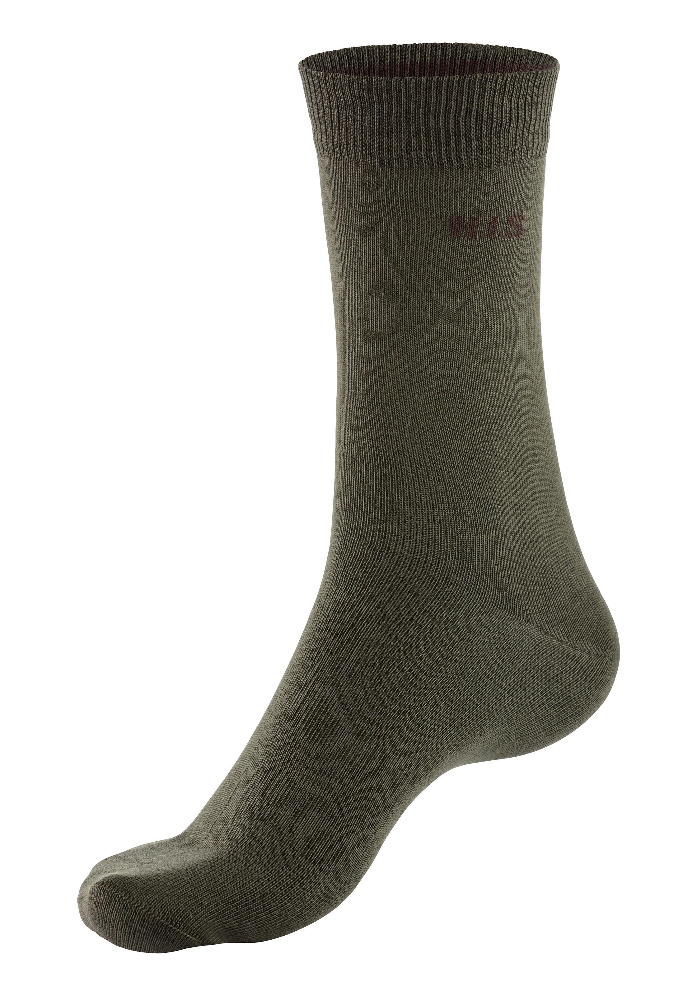 H.I.S Socken, (Packung, 10 Paar), mit farbigem Innenbund