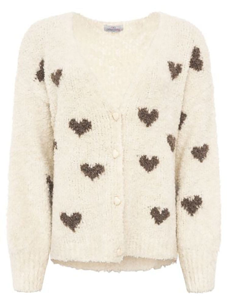 Zwillingsherz Cardigan »"Herzen"« mit Wollanteil, Herzen und Knöpfen