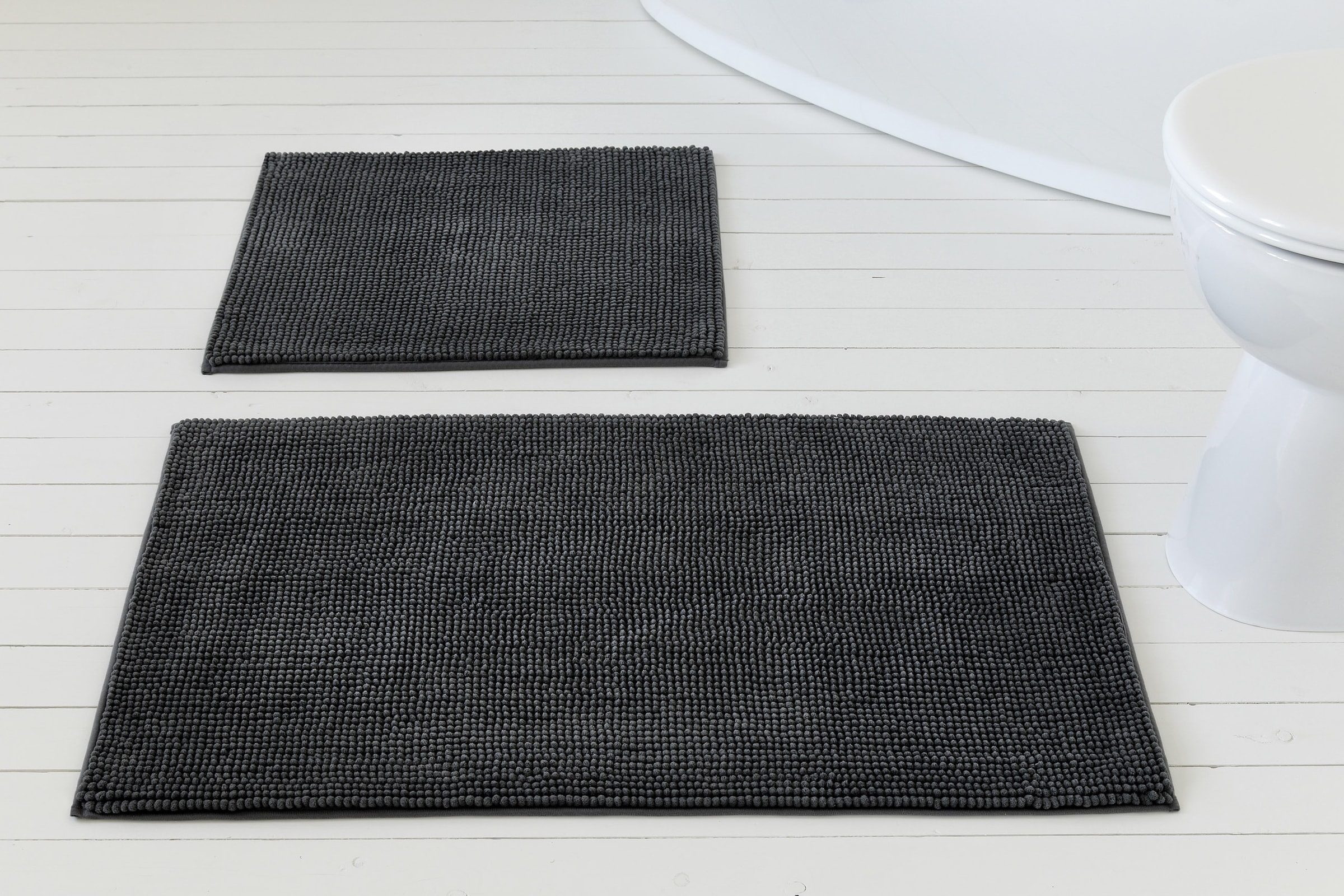 OTTO home Badematte »Kaelan, weicher Chenille«, rutschhemmend beschichtet, fußbodenheizungsgeeignet, Badvorleger, Badteppich weiches Chenille, pastellfarben, Badezimmer
