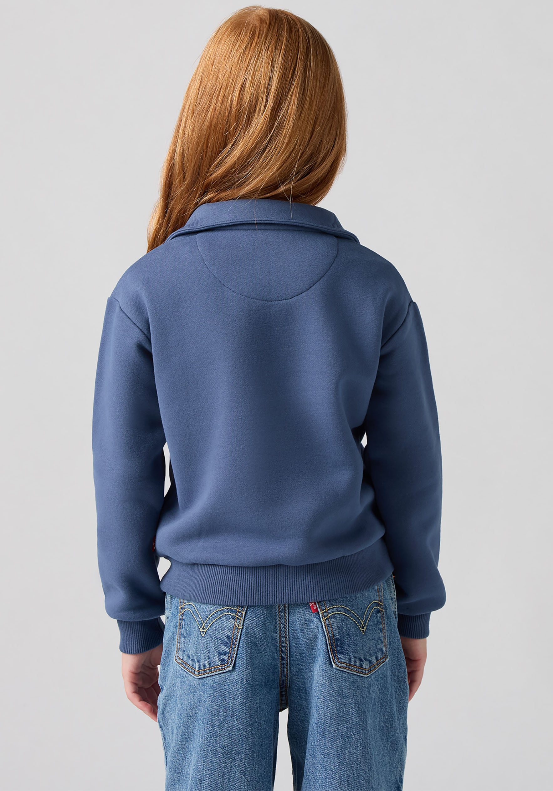 Levi's® Kids Sweatshirt »LVG COLLEGIATE LS COLLAR TOP«, mit Umlegekragen und Taschen, for Girls