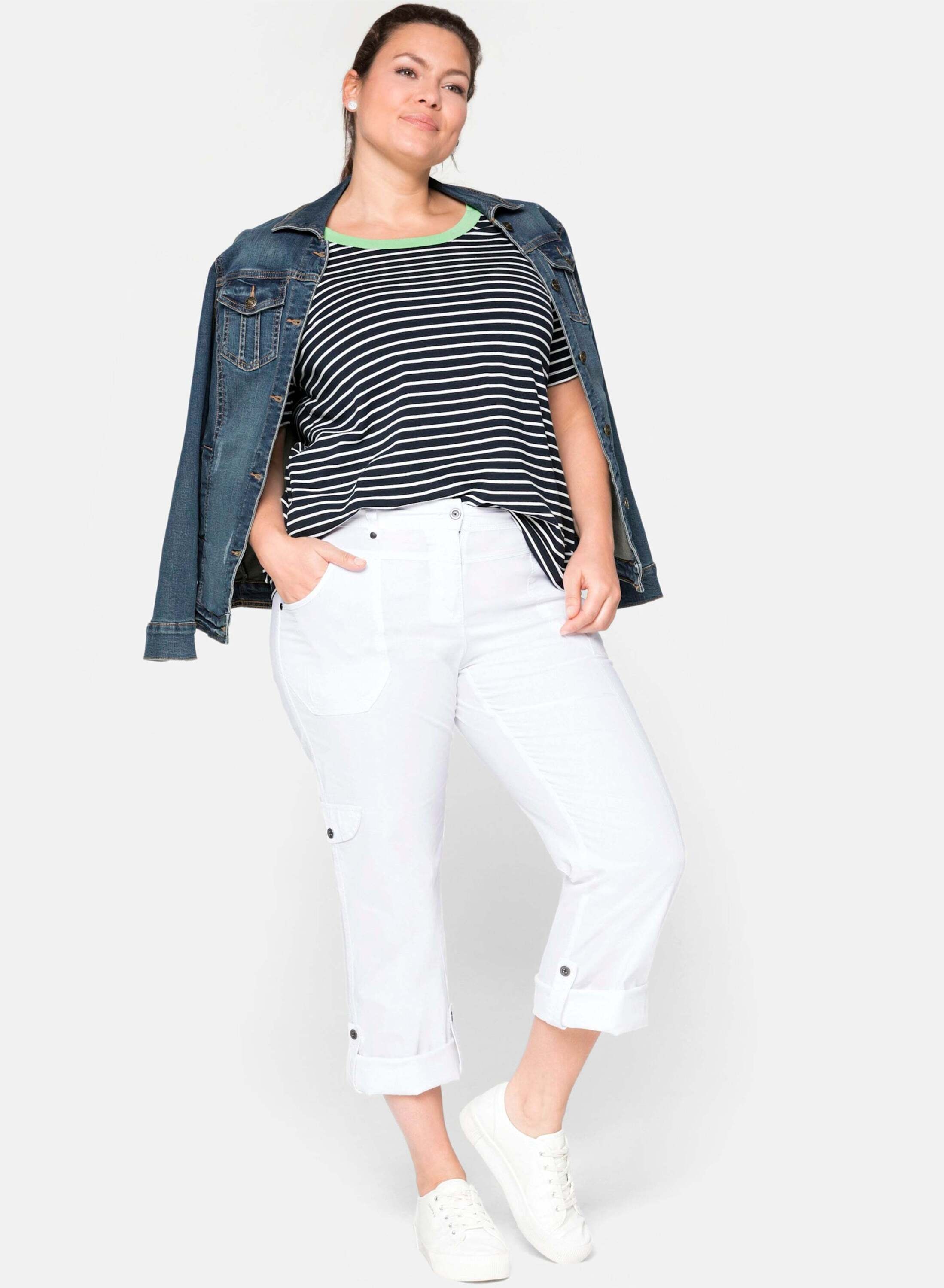 Sheego Cargohose »Cargohose Cargohose mit Krempelfunktion«  mit Krempelfunktion