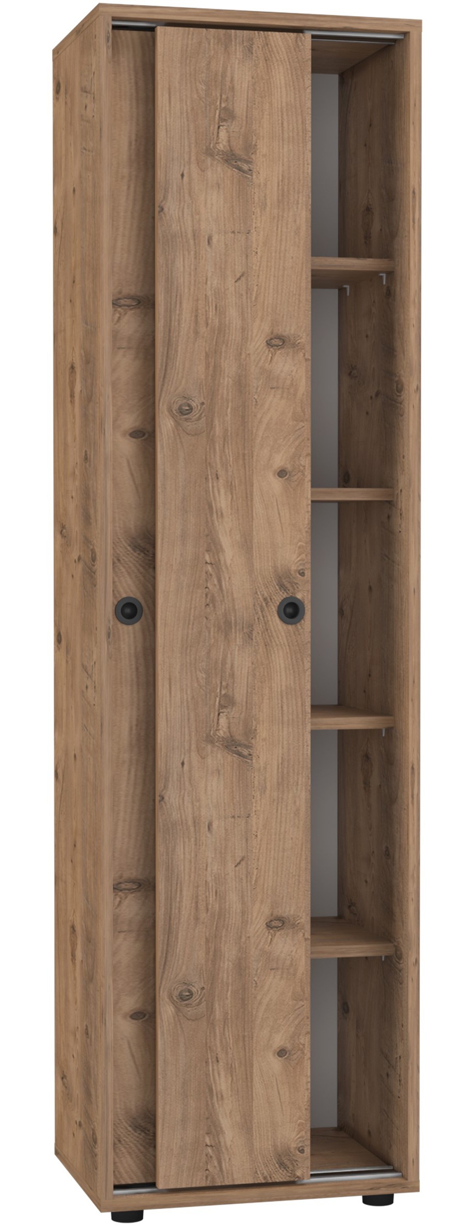 VCM Aktenschrank »VCM Büroschrank mit 5 Fächern | moderner Aktenschrank mit Schiebetüren | Maße ca. H. 168 x B. 49 x T. 38 cm ¿ Ulas 5-Fach«, (1 St.)