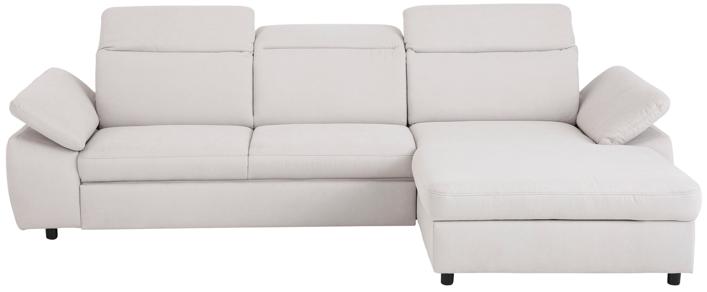 Home affaire Ecksofa »Mauritius L-Form«, mit Kopfteil- und Armlehnverstellung, mit Bettfunktion und Bettkasten