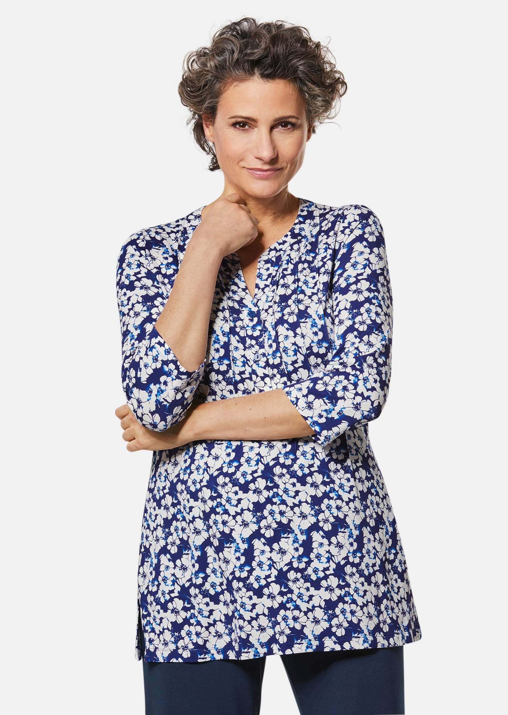 GOLDNER Print-Shirt »Figurschmeichelndes Drucktunika-Shirt«