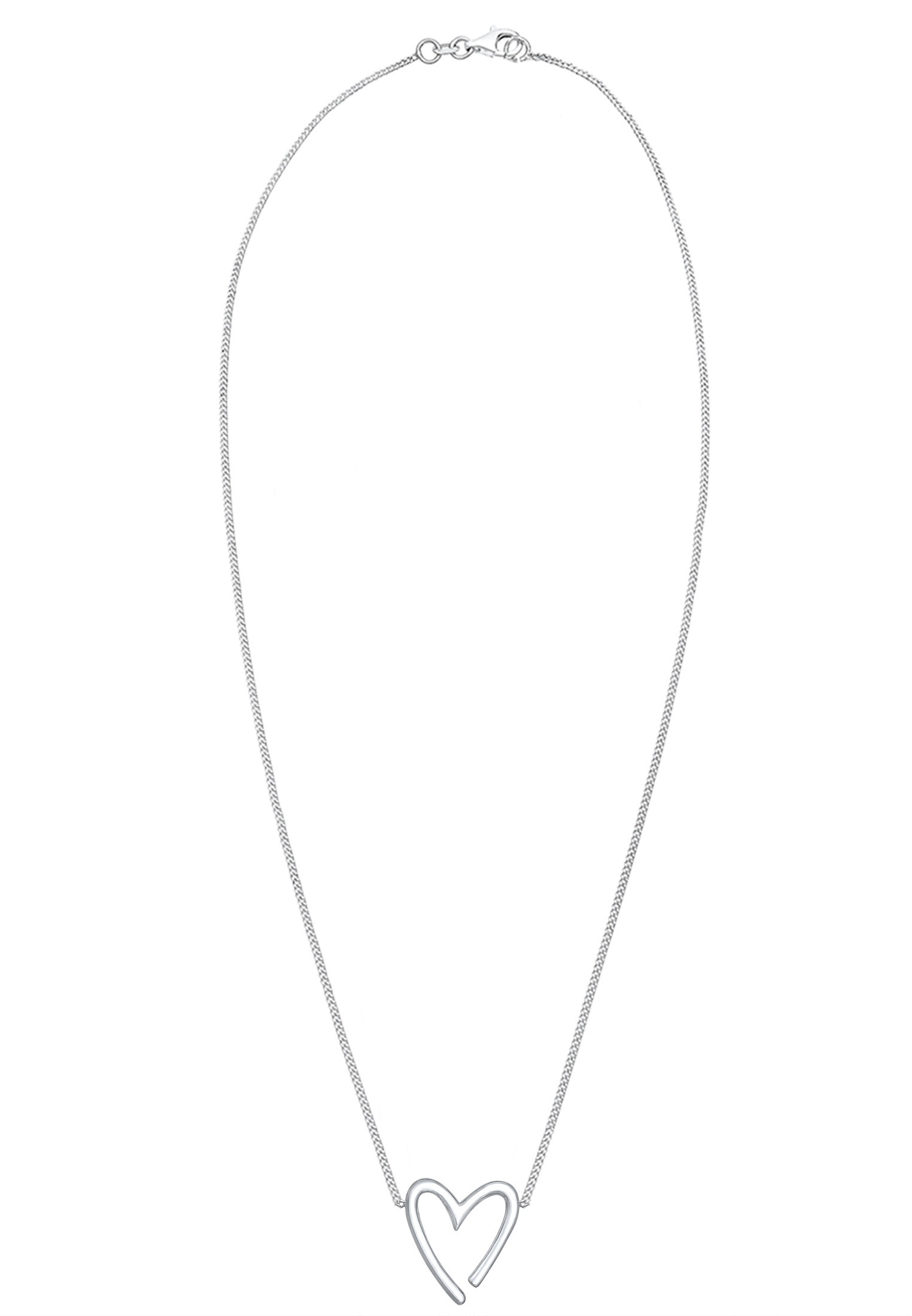 Elli Kette mit Anhänger »Halskette Anhänger Herz 925 Sterling Silber«