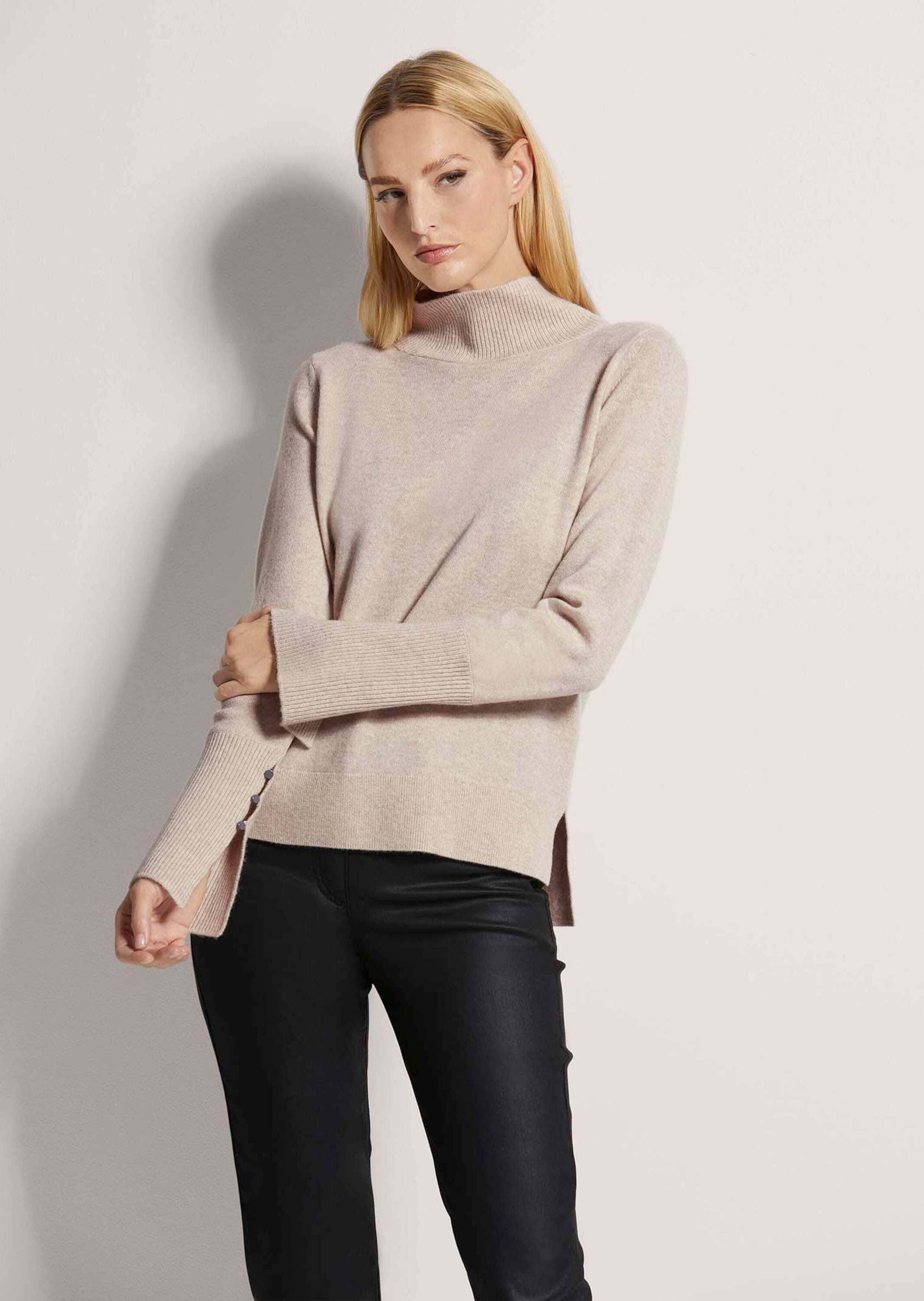 MADELEINE Longpullover »Pullover Stehkragen-Pullover«