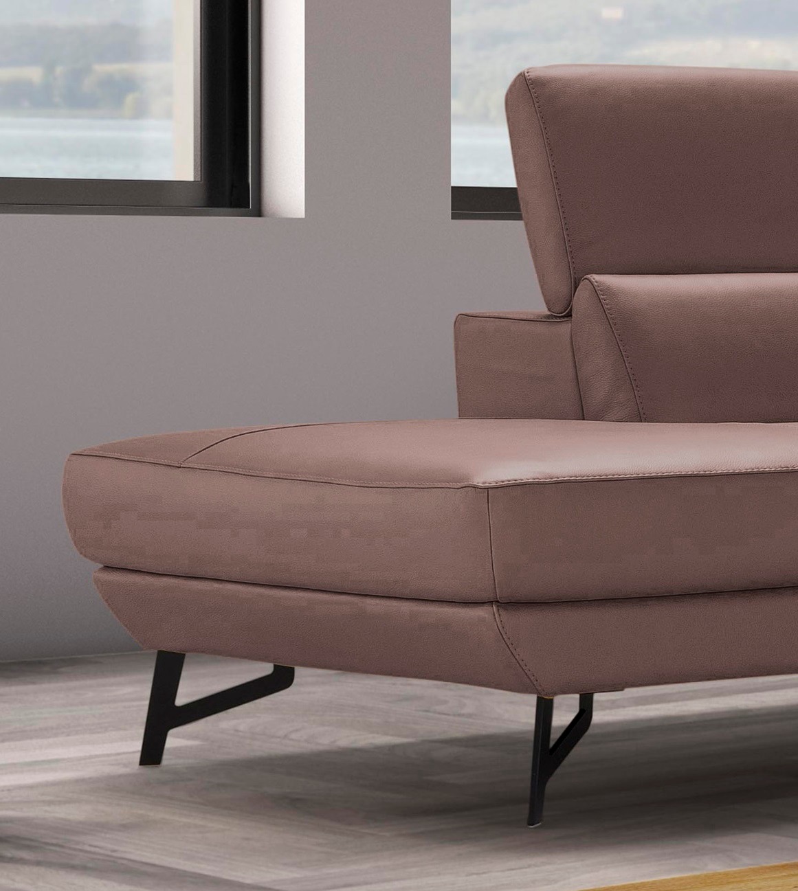 Egoitaliano Ottomane »Narcisa, Designsofa«, mit verstellbarer Kopfstütze, Solitärmöbel als Blickfang