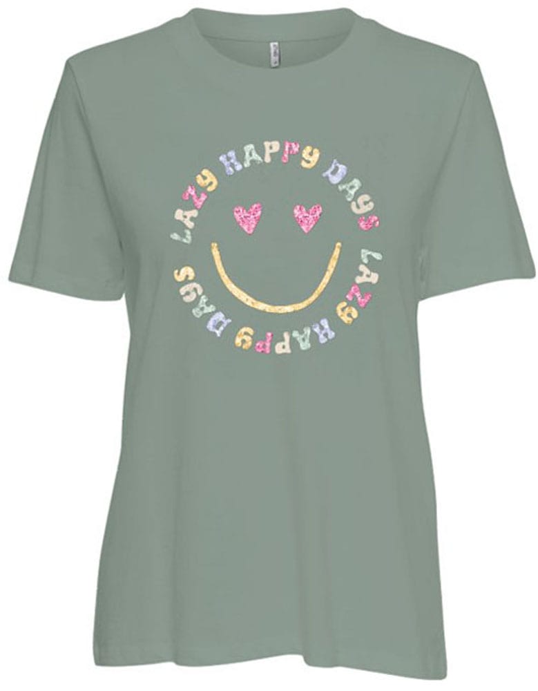 ONLY Kurzarmshirt »ONLKITA S/S TEE JRS NOOS« Baumwolle, regular fit