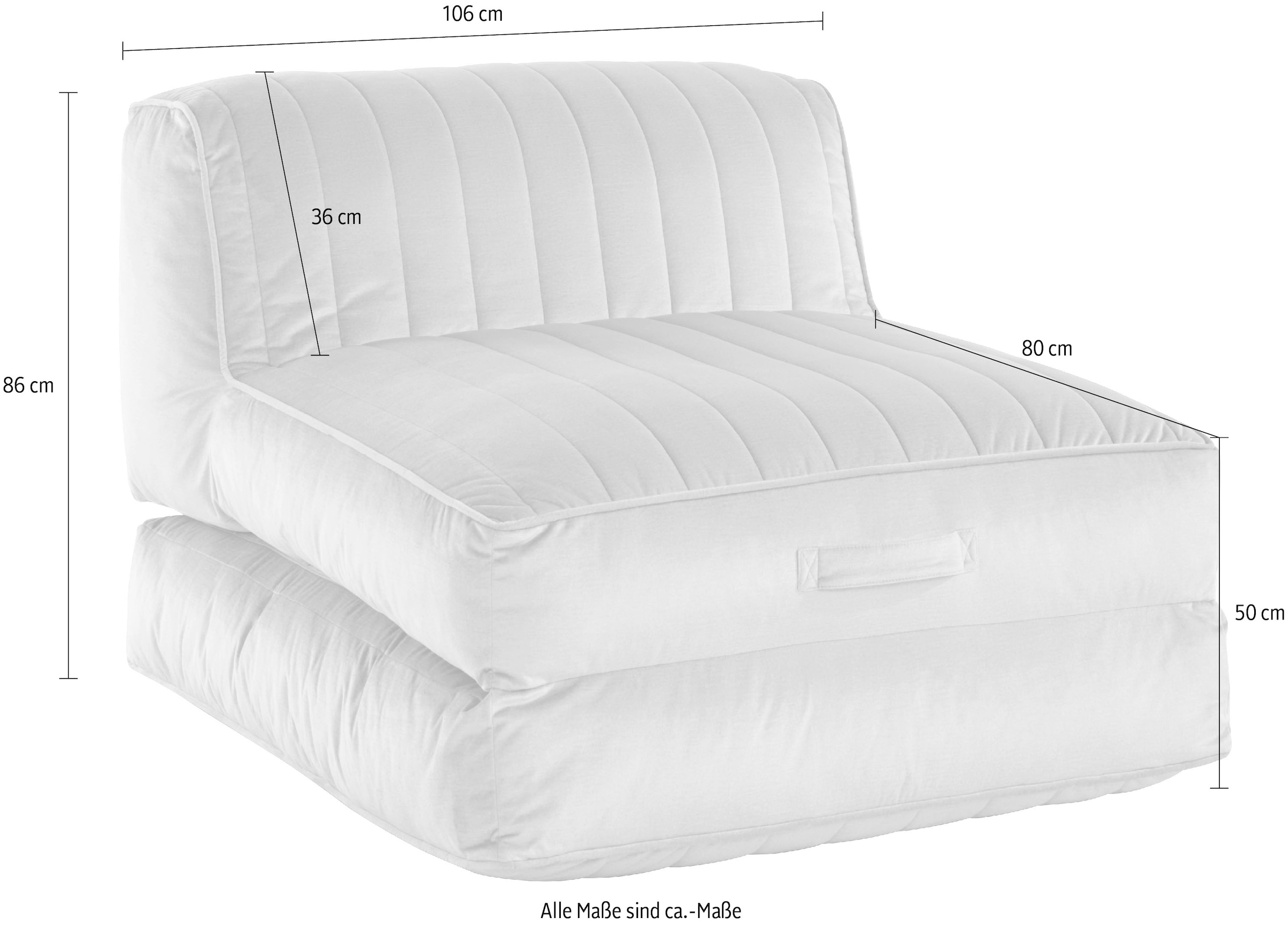 Leonique Relaxsessel »Polly«, Loungesessel mit Schlaffunktion, perfekt als Gästebett, Daybed