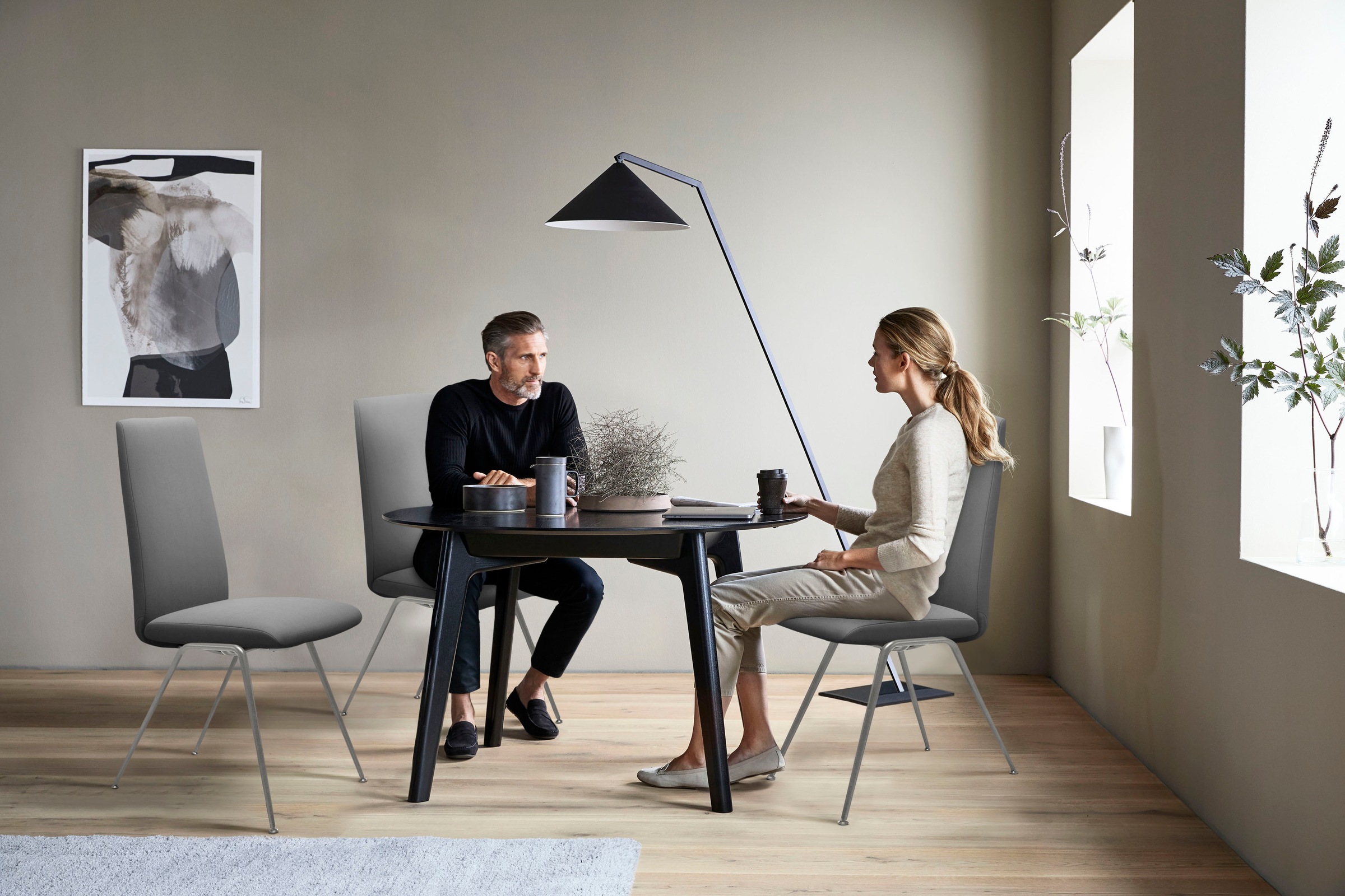 Stressless® Polsterstuhl »Laurel« () High Back, Größe L, mit Beinen aus Stahl in Chrom glänzend