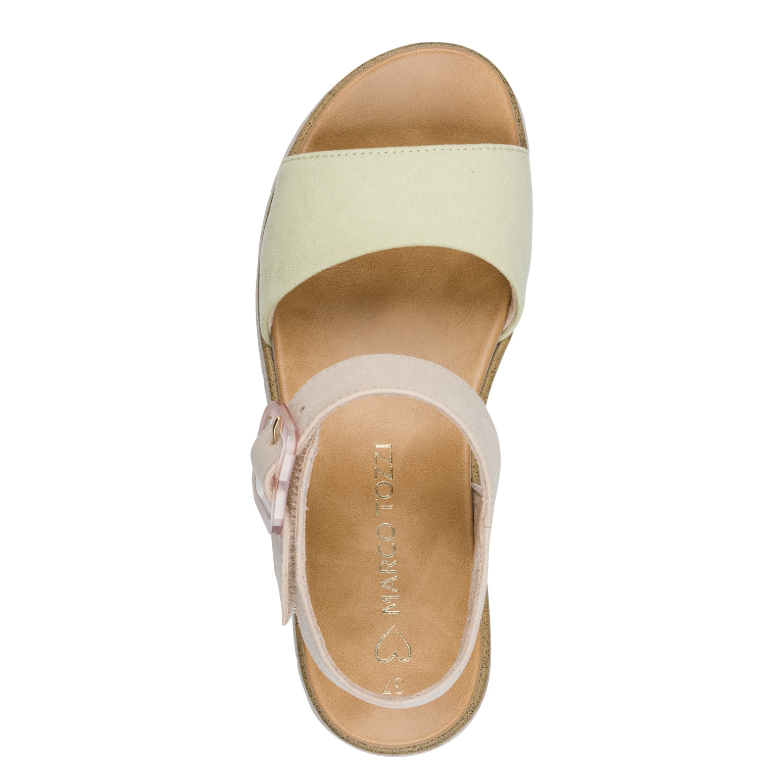 MARCO TOZZI Keilsandalette »GRADI«  Plateau, Sommerschuh, Riemchensandale mit Sohle im Kork-Look