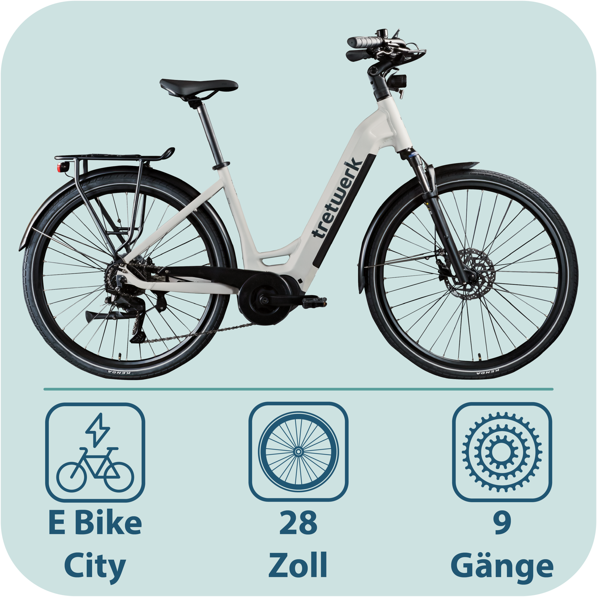 Tretwerk »Amber« 9 Gang Shimano Cues U3020 Schaltwerk Kettenschaltung Mittelmotor 250 W E Bike Damen 28" Elektrofahrrad 155 - 185cm Hollandrad
