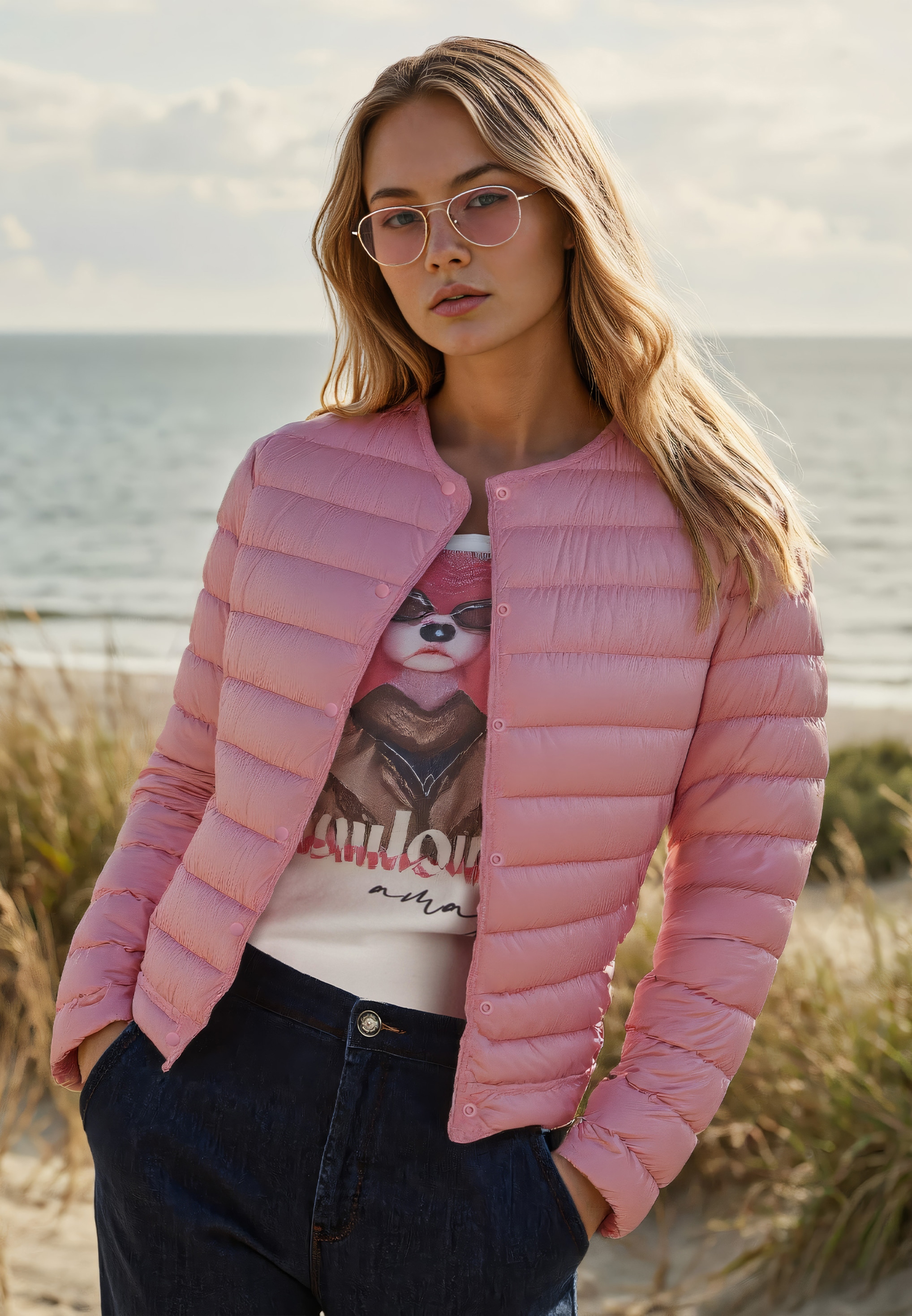 Betty Barclay Daunenjacke »Daunen-Steppjacke mit Rundhalsausschnitt«