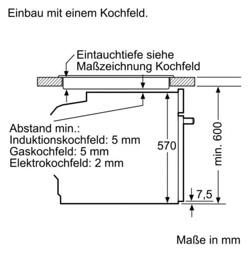 BOSCH Induktions Herd-Set »HND776LS67«, HEH579CS6, mit Backwagen, Pyrolyse-Selbstreinigung