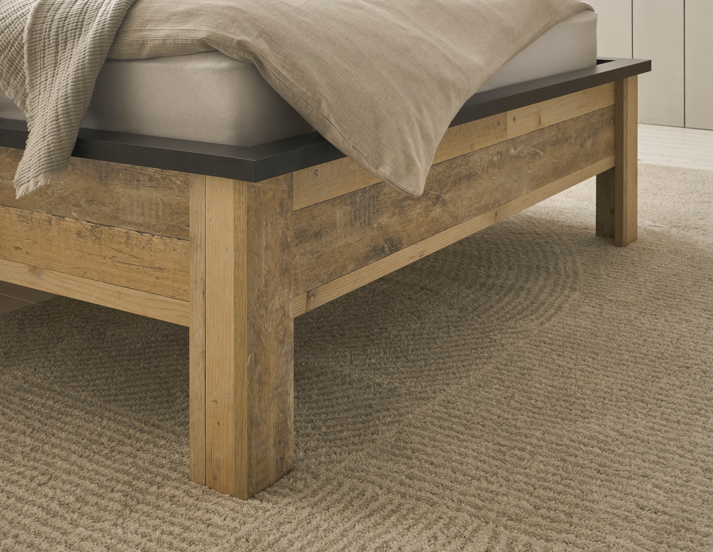Home affaire Schlafzimmer-Set »SHERWOOD«, (4 tlg.), Liegefläche 140x200cm, Schrank 3-trg. 162cm breit
