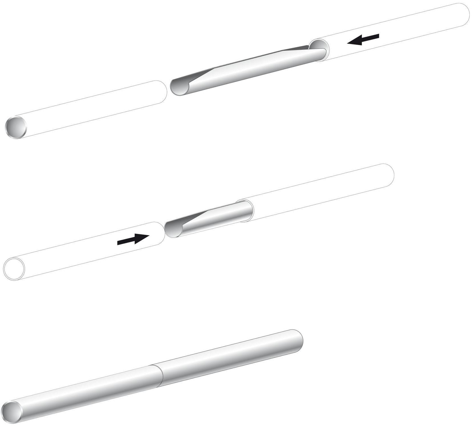 Liedeco Verbinder Rohrverbinder für Rohre Ø 20 mm