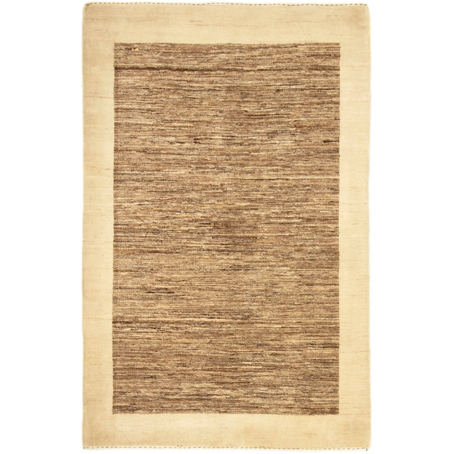 morgenland Wollteppich »Gabbeh Teppich handgeknüpft braun«, rechteckig,  handgeknüpft im OTTO Online-Shop