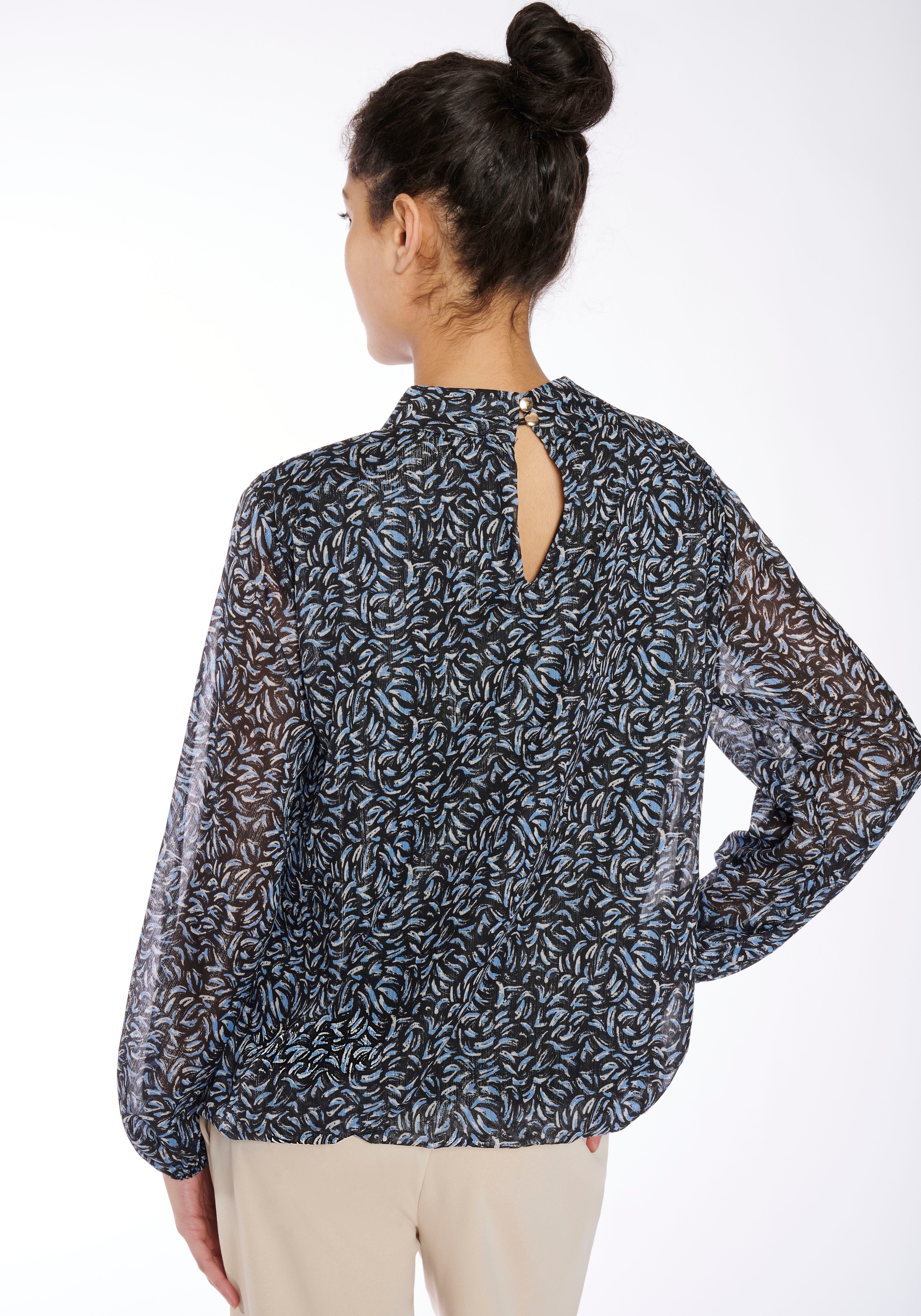 HaILY’S Blusenshirt »LS P TP Re44ni Glitter«, mit Allover Muster