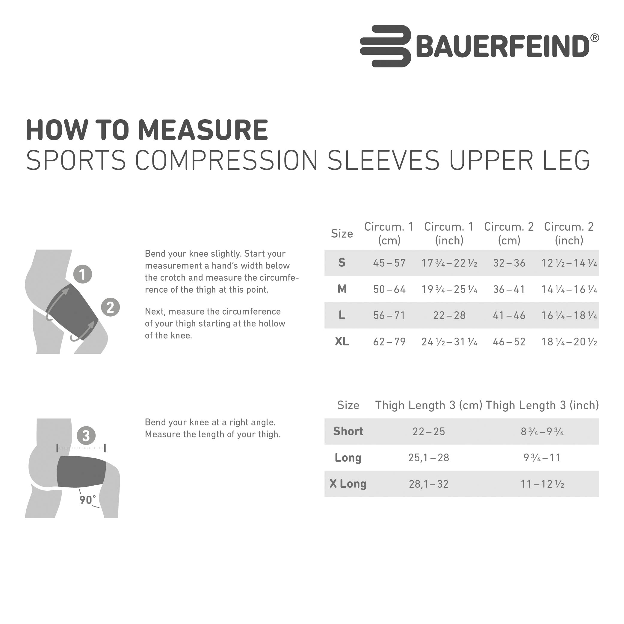 Bauerfeind Bandage »Compression Sleeves Upper Leg«, mit Kompression