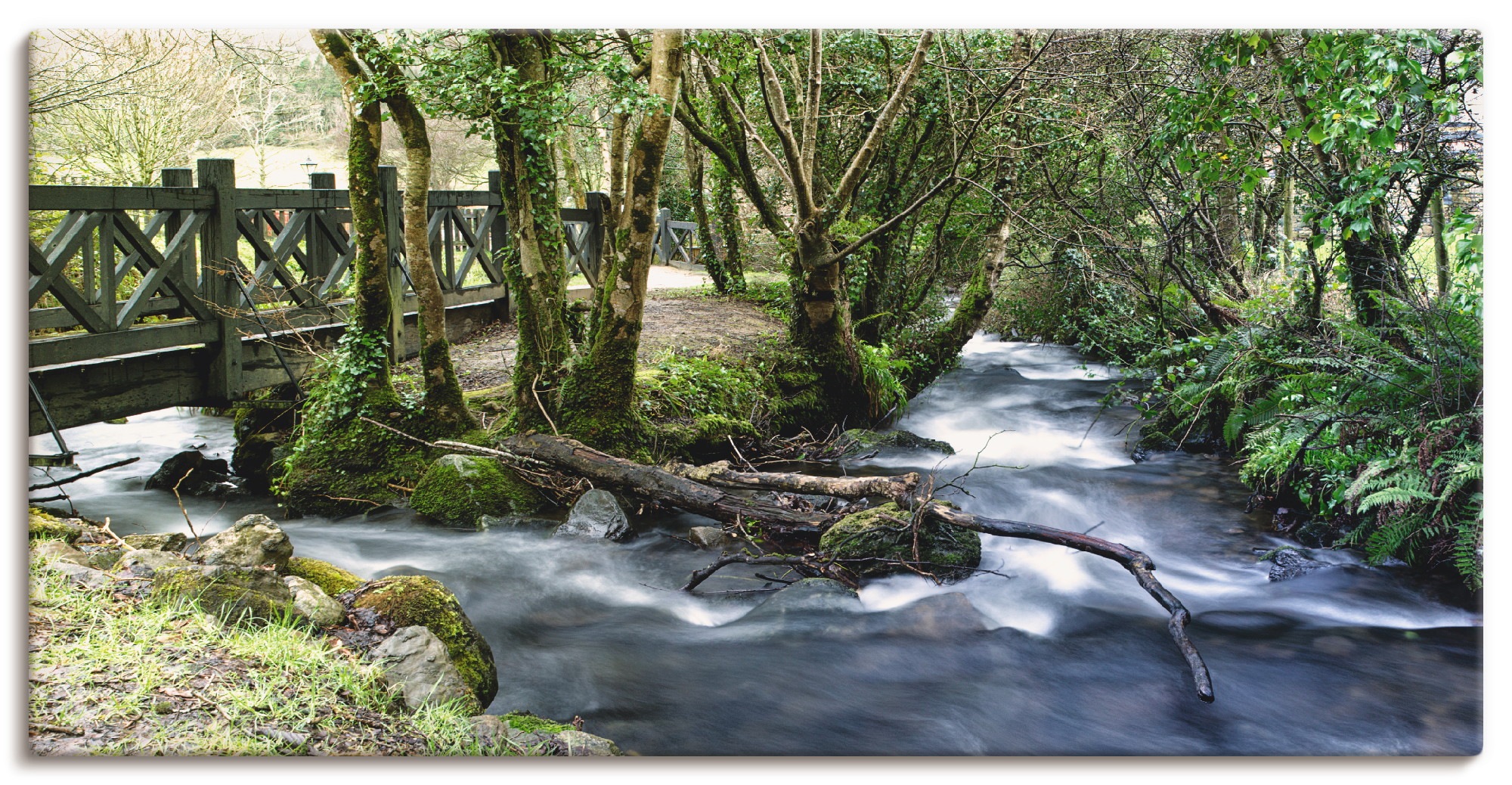 Artland Wandbild »Wilde Wasser«, Gewässer, (1 St.), in vielen Größen & Produktarten - Alubild / Outdoorbild für den Außenbereich, Leinwandbild, Poster, Wandaufkleber / Wandtattoo auch für Badezimmer geeignet