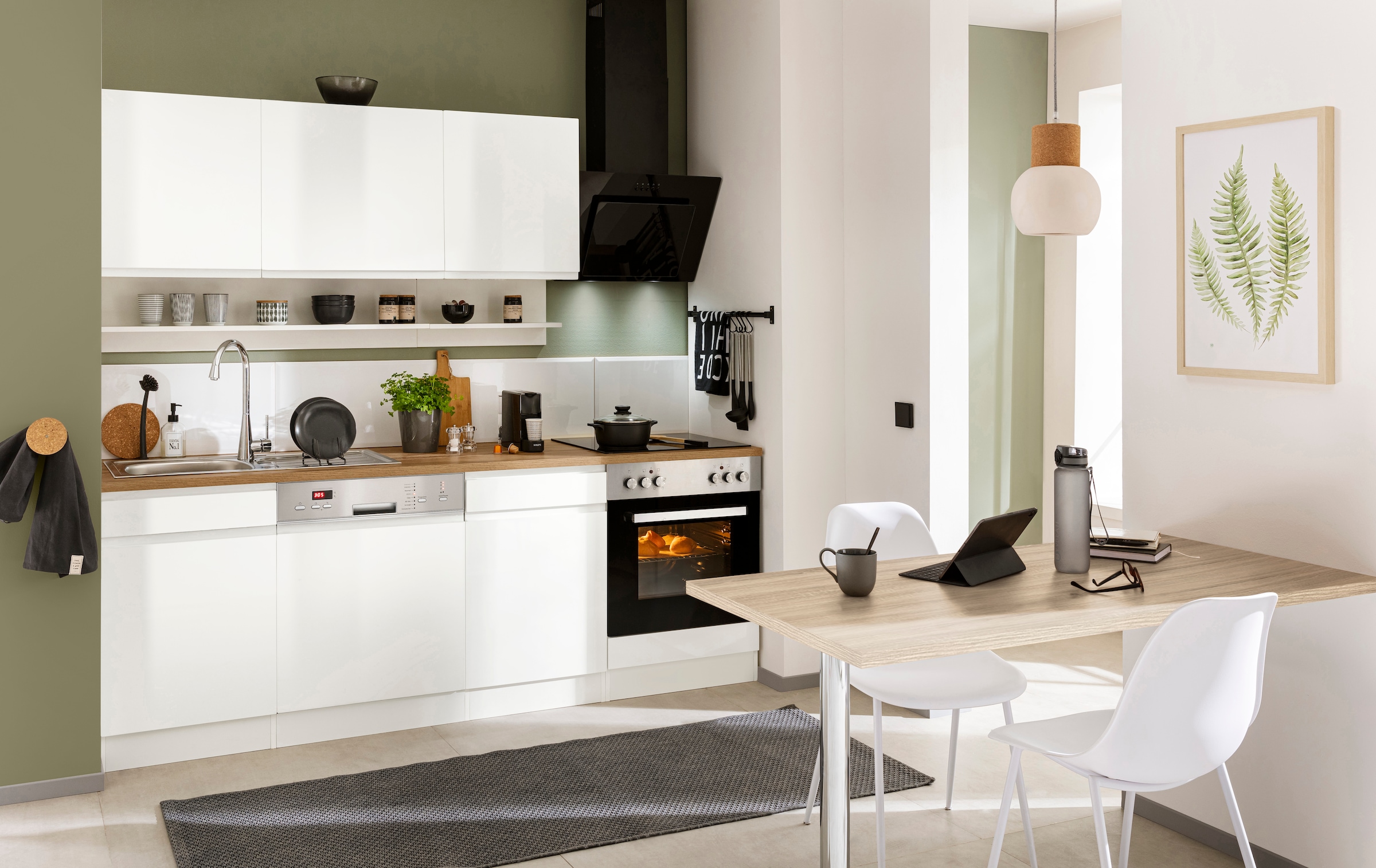 KOCHSTATION Tresentisch »KS-Virginia«, 138 cm breit, ideal für kleine Küchen