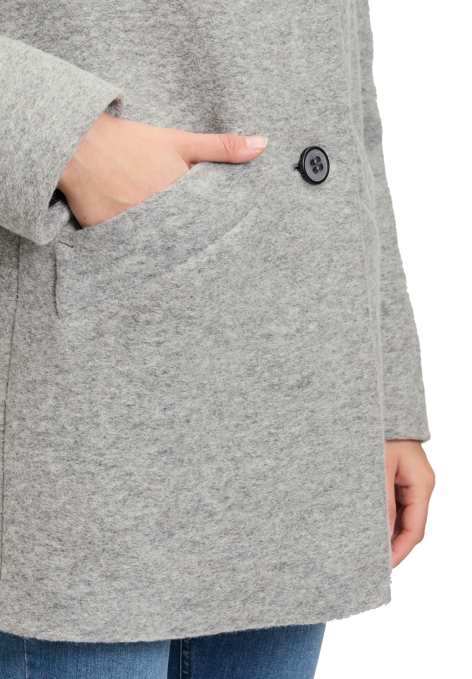 Amber & June Kurzjacke »Kurzmantel mit Stehkragen«