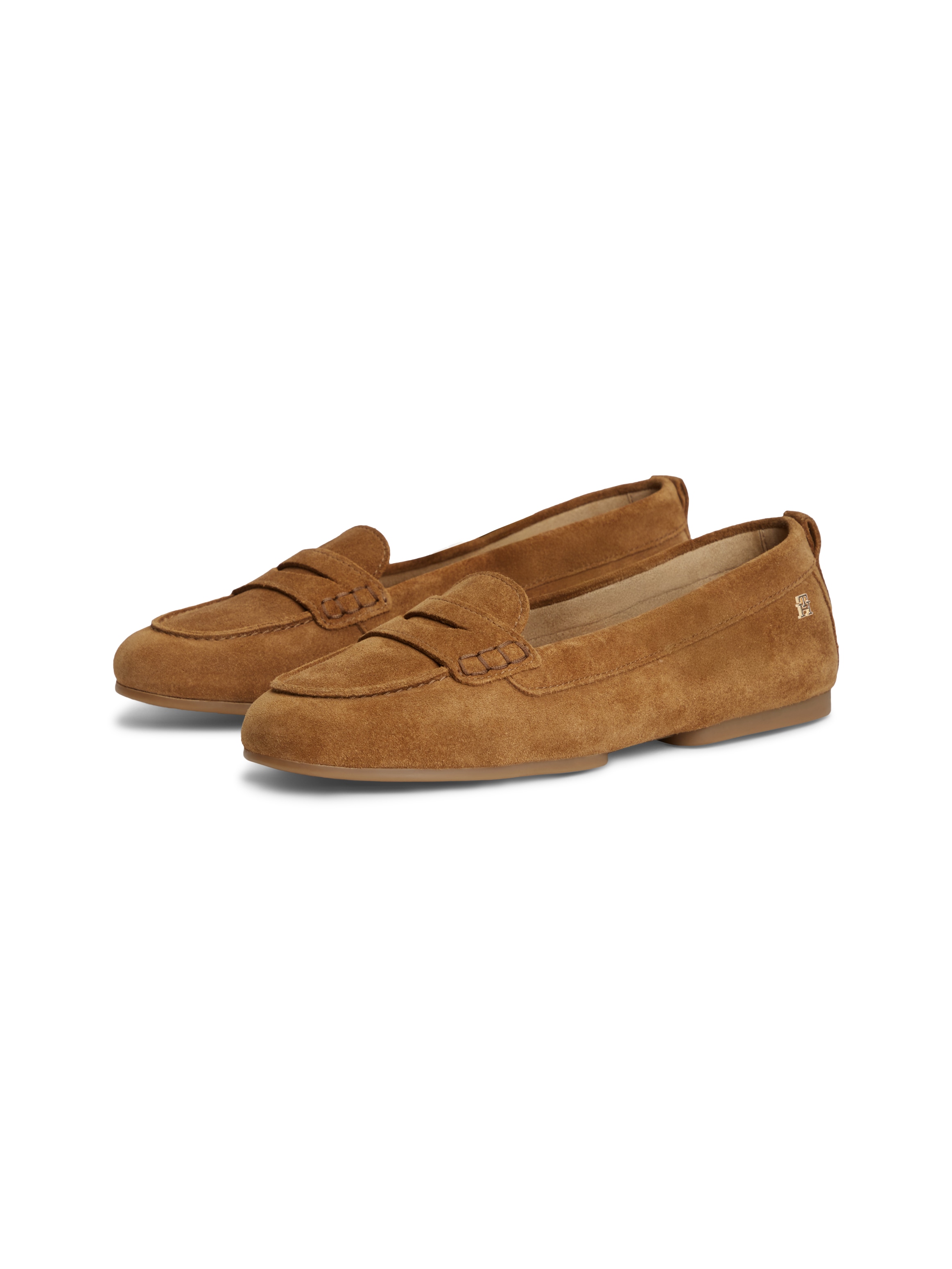 Tommy Hilfiger Loafer »TH FLEX SUEDE LOAFER BALLERINA«  Schlupfschuh, Slipper, Pennyloafer im Mokassin-Stil