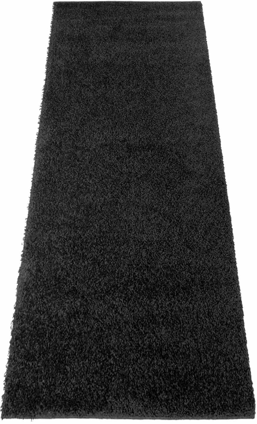 Carpet City Hochflor-Teppich »Shaggi uni 500«, rechteckig, 30 mm Höhe, Läufer, Shaggy, Uni, Langflor, weich, Wohnzimmer, Schlafzimmer, Kinder