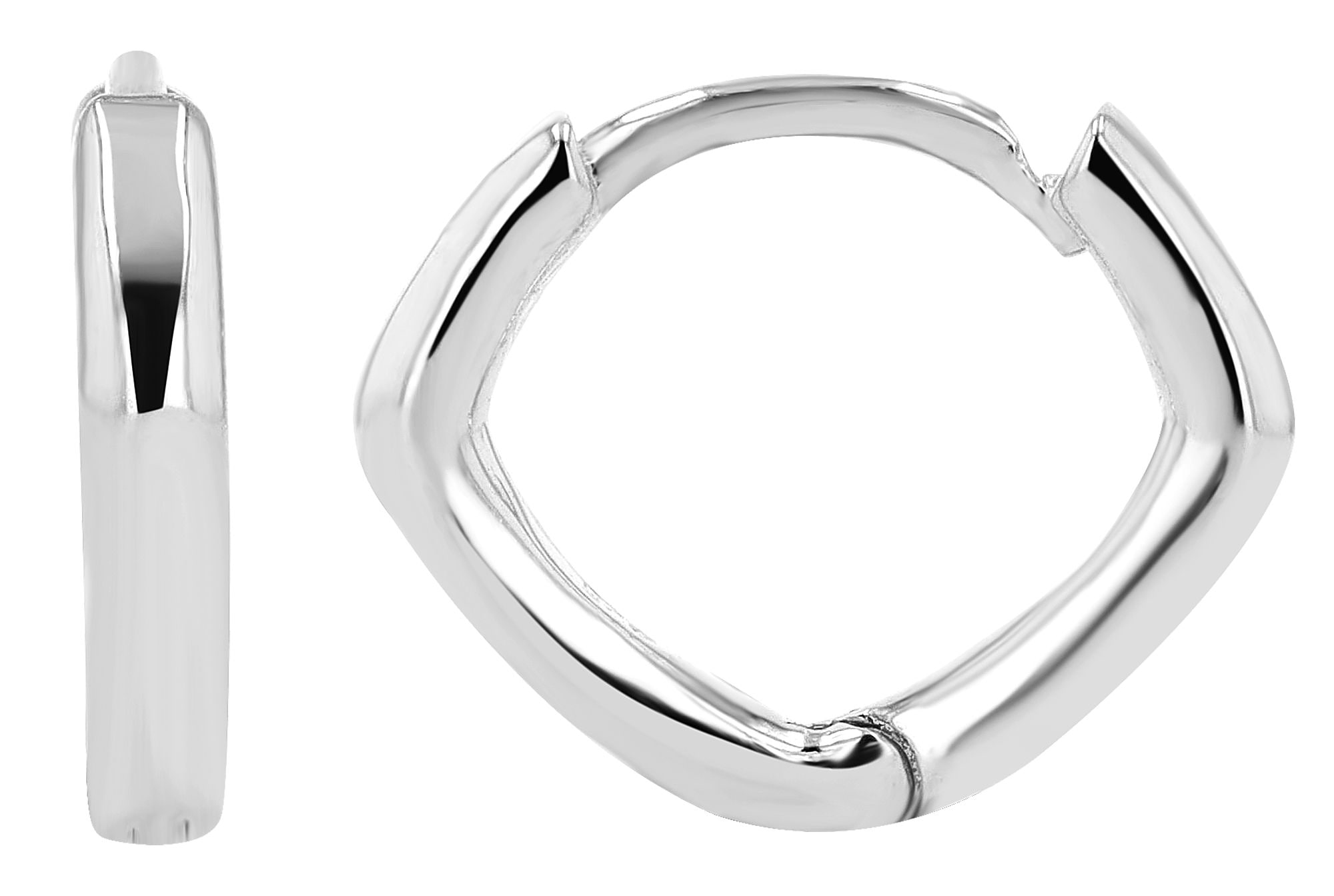 Adelia´s Paar Creolen »Damen Ohrringe ¿ Klappcreole aus 925 Silber«