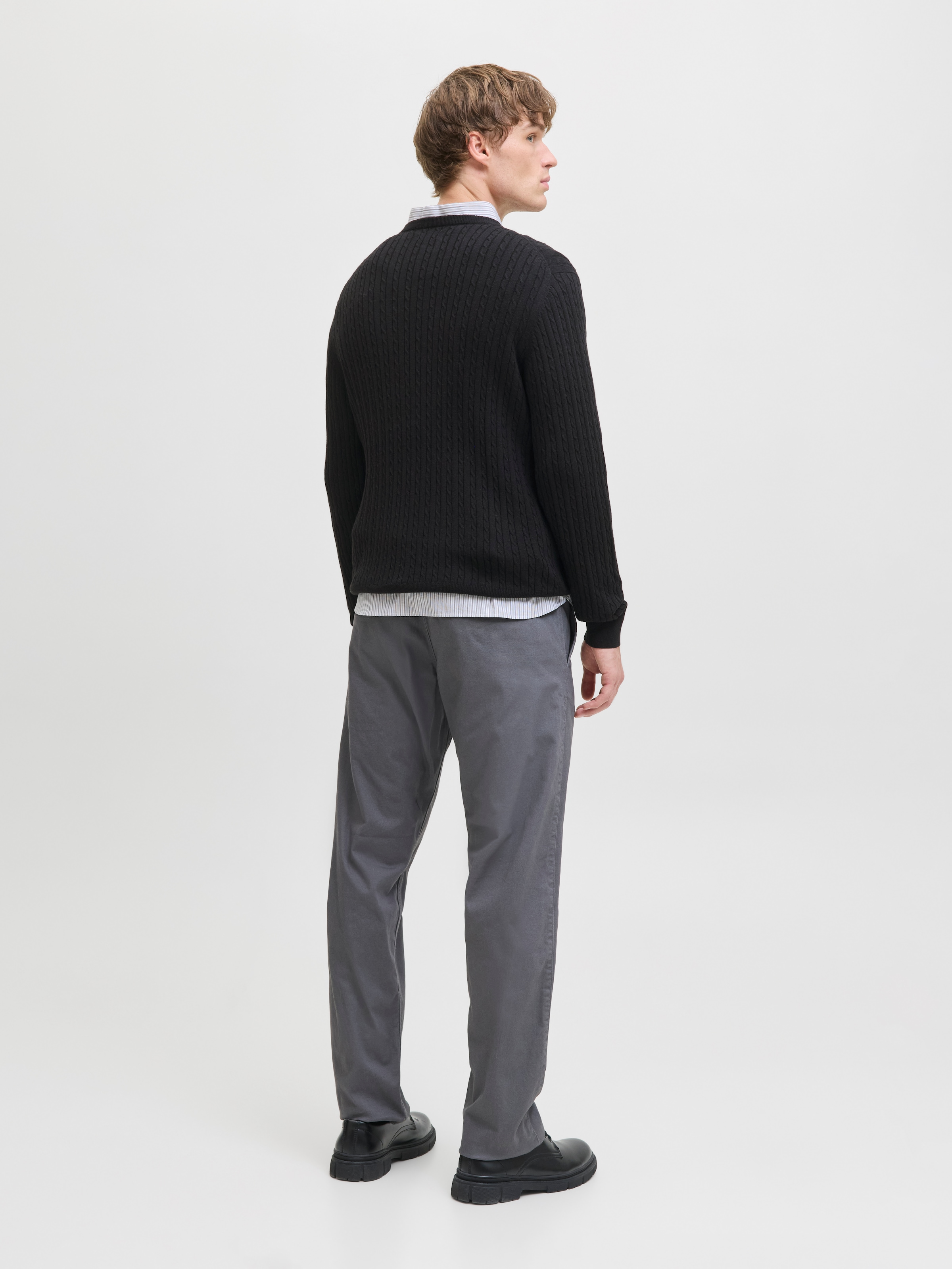 Jack & Jones Strickpullover »JJEEMIL KNIT CABLE CREW NECK NOOS«