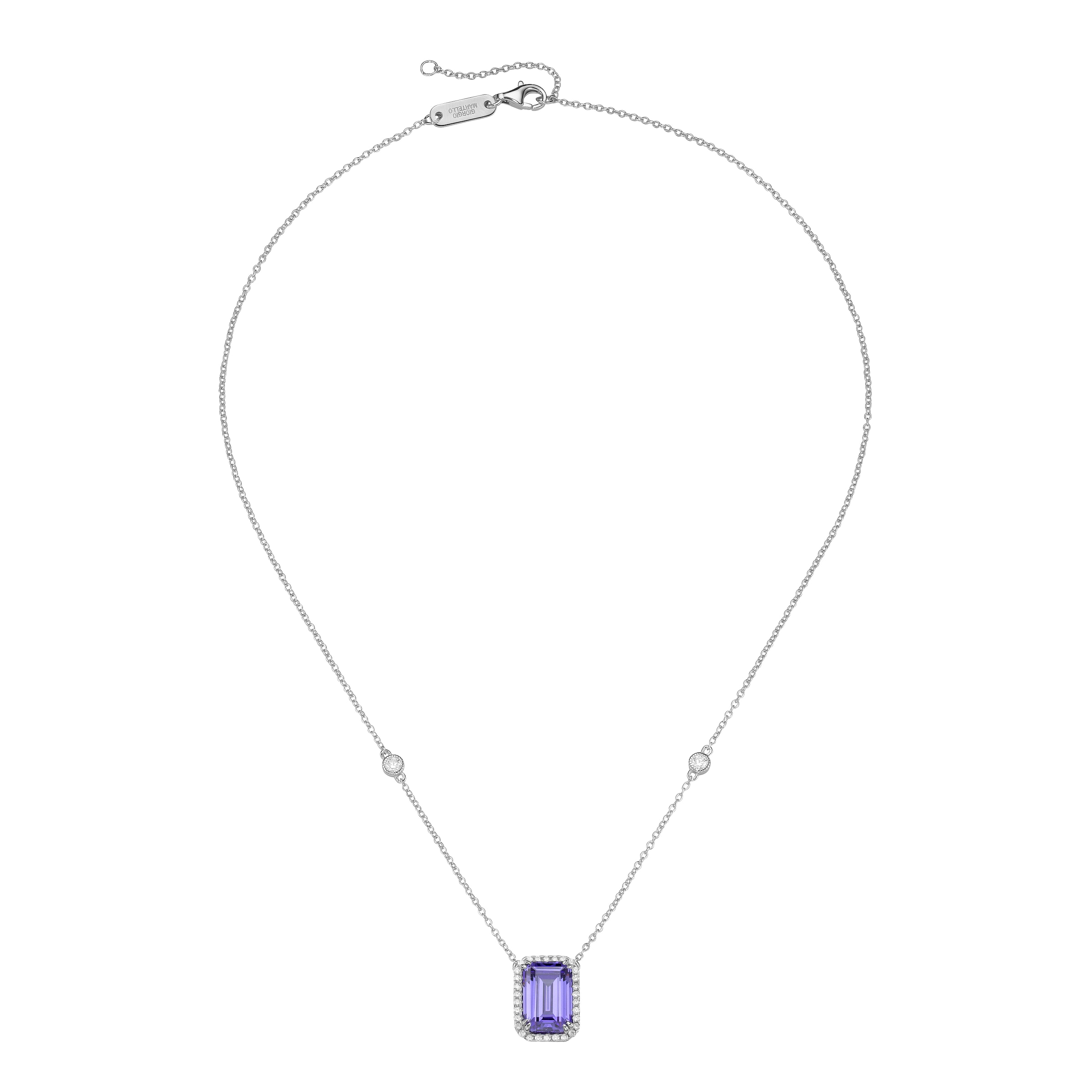 GIORGIO MARTELLO MILANO Collier »Collier mit Zirkonia, Silber 925«