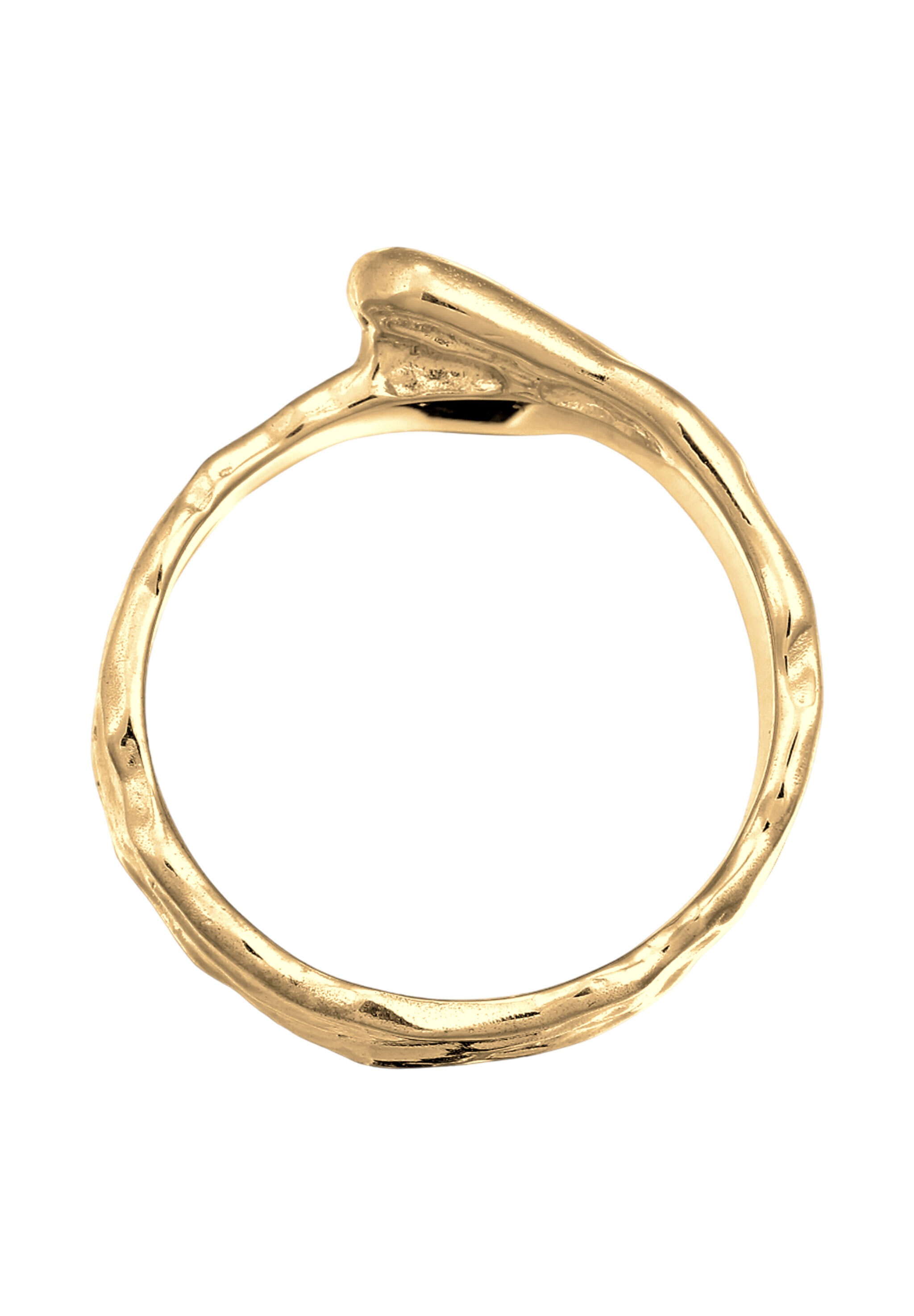 Kuzzoi Silberring »Ring Bandring Organic Struktur 925 Sterling Silber«
