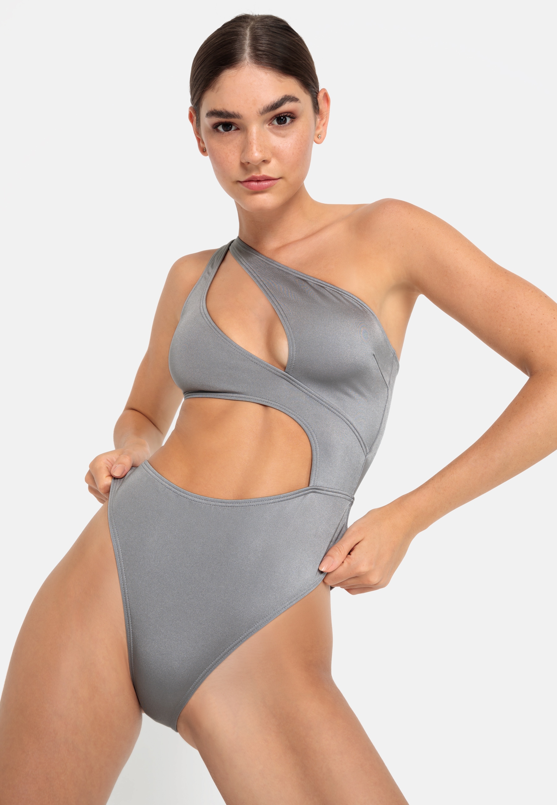 LSCN by LASCANA Monokini »Nele«, mit glänzender Beschichtung