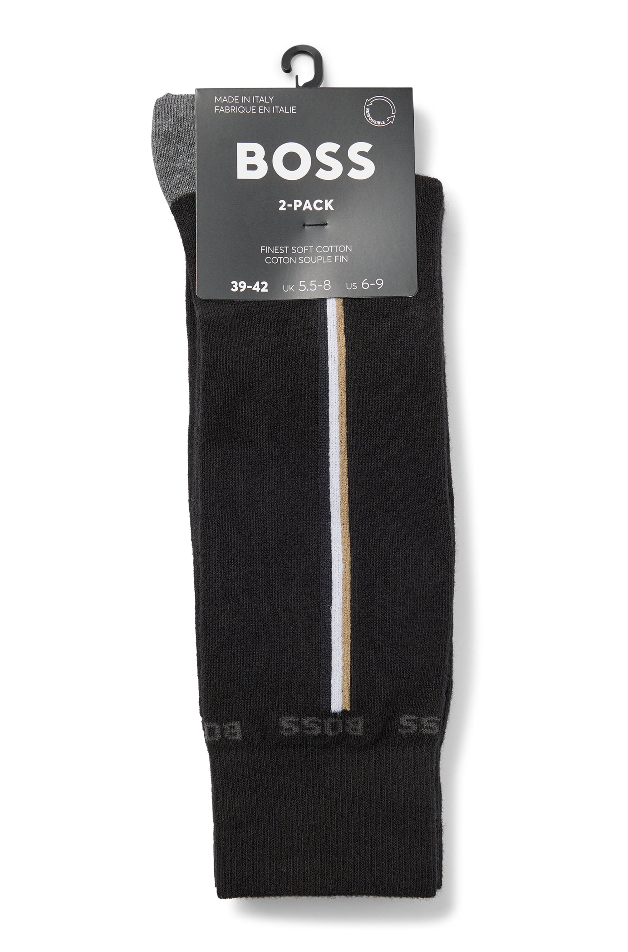 BOSS Businesssocken »2P RS Iconic CC«, (2 Paar), mit Kontraststreifen an der Seite