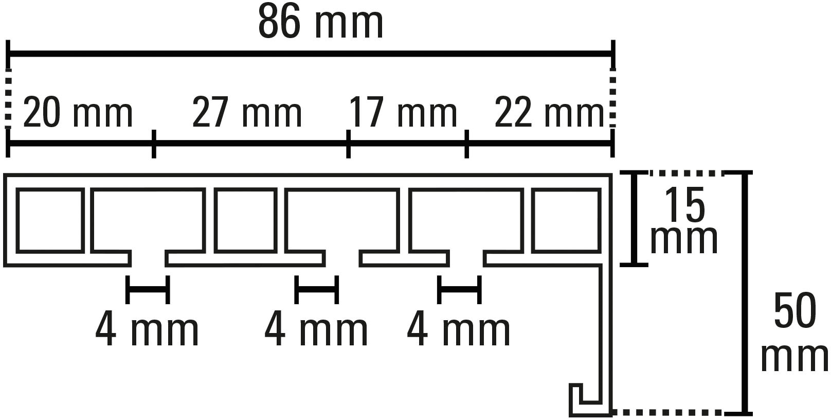 GARDINIA Vorhangschiene »Vorhangschiene mit Blende P2Ü«, mit Bohren, Holz, mit angespritzter Kunststoffblende