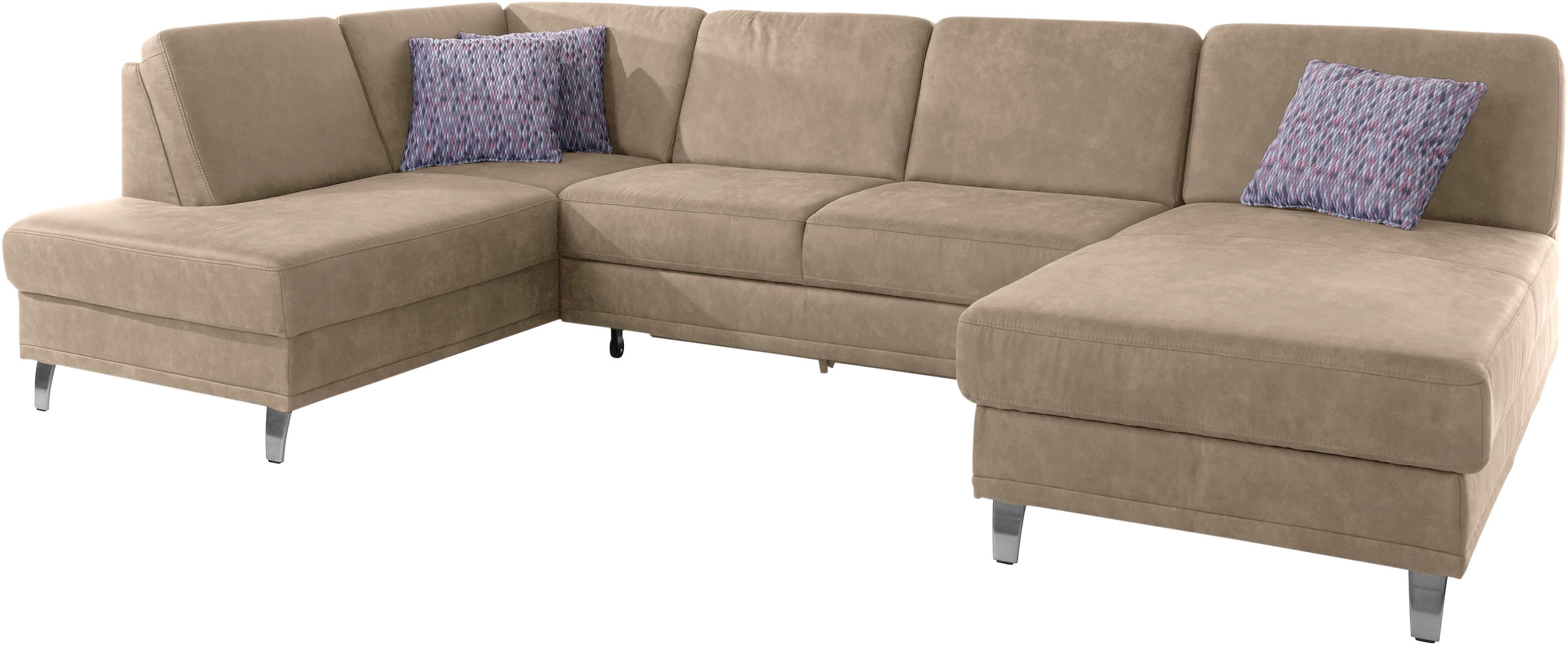 sit&more Wohnlandschaft »Clio U-Form«, wahlweise mit Bettfunktion und Bettkasten, inklusive Federkern