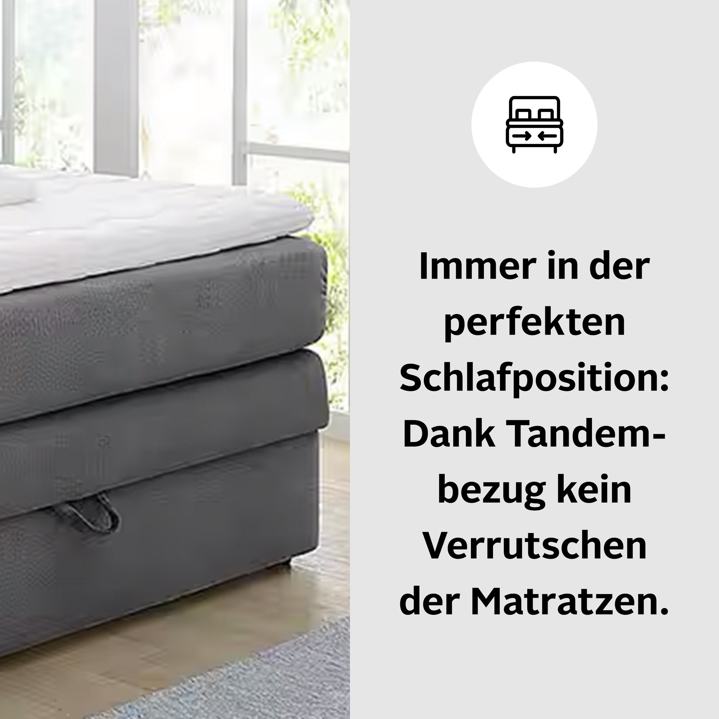 Jockenhöfer Gruppe Boxspringbett »Amy«, mit Bettkasten und Kaltschaum-Topper, erhältlich in 140 & 180cm Breite