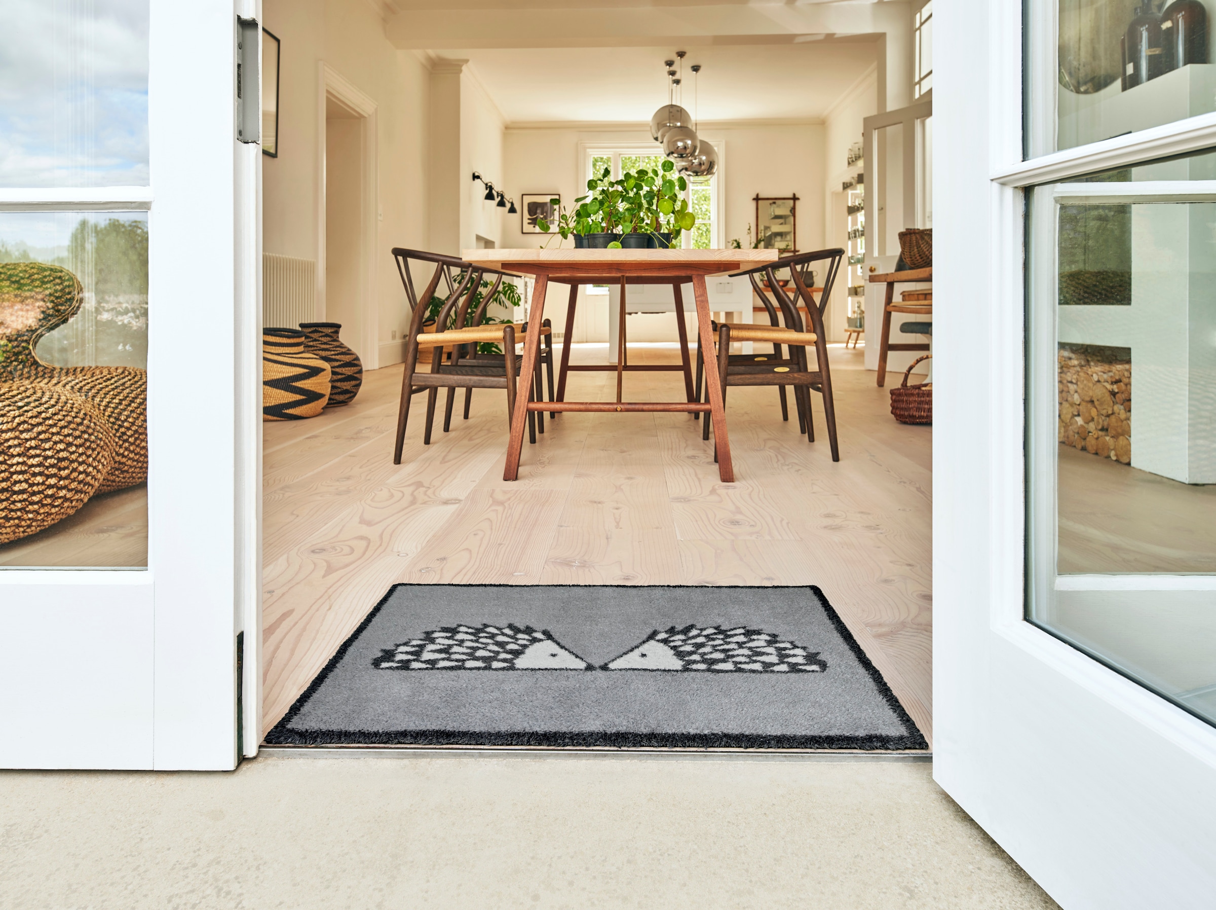 Turtle Mat Fußmatte »Kissing Spike Slate« rechteckig 9 mm Höhe