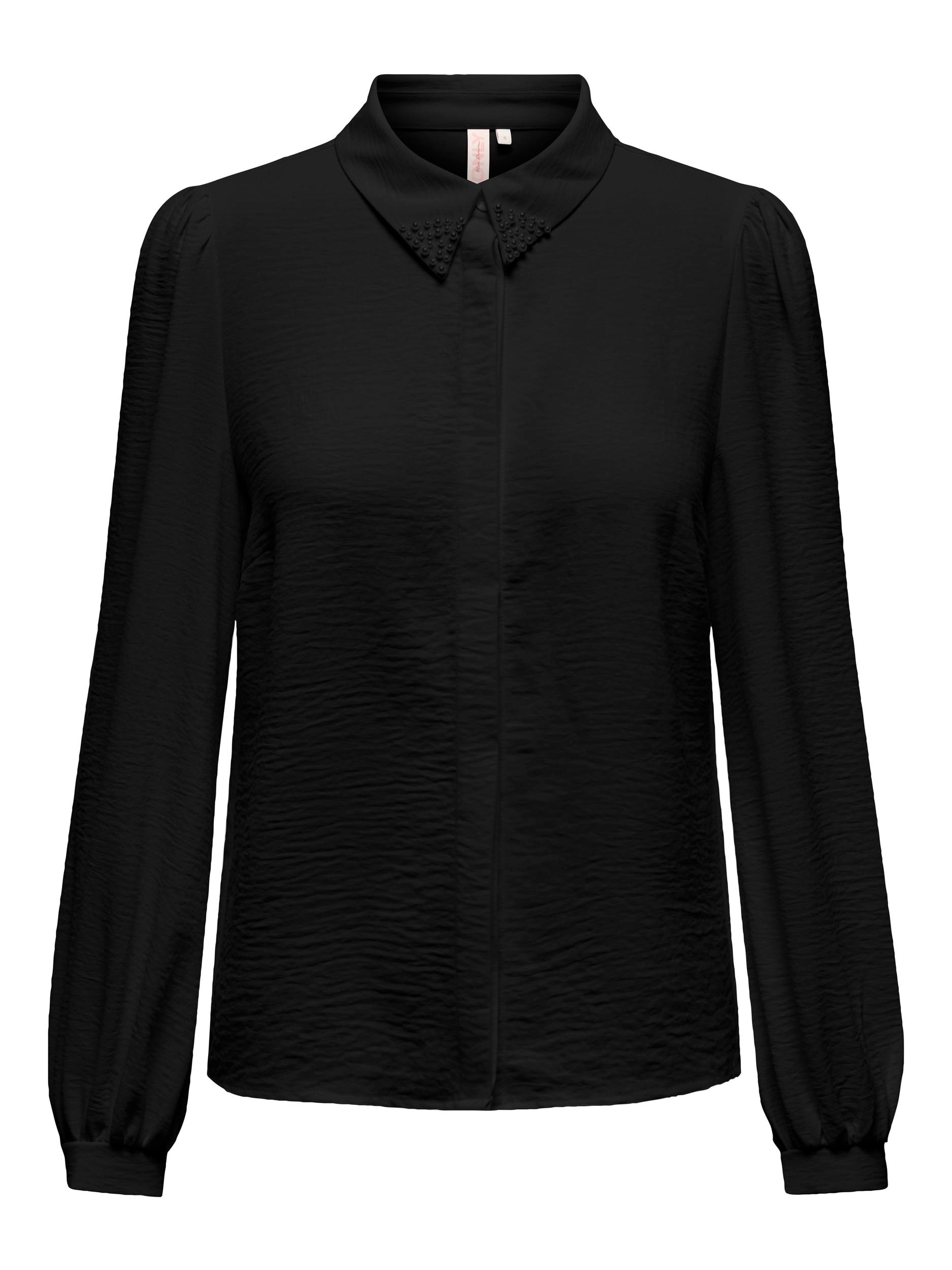 ONLY Hemdbluse »ONLMETTE PEARL LS SHIRT WVN« Kunstfaser, regular fit