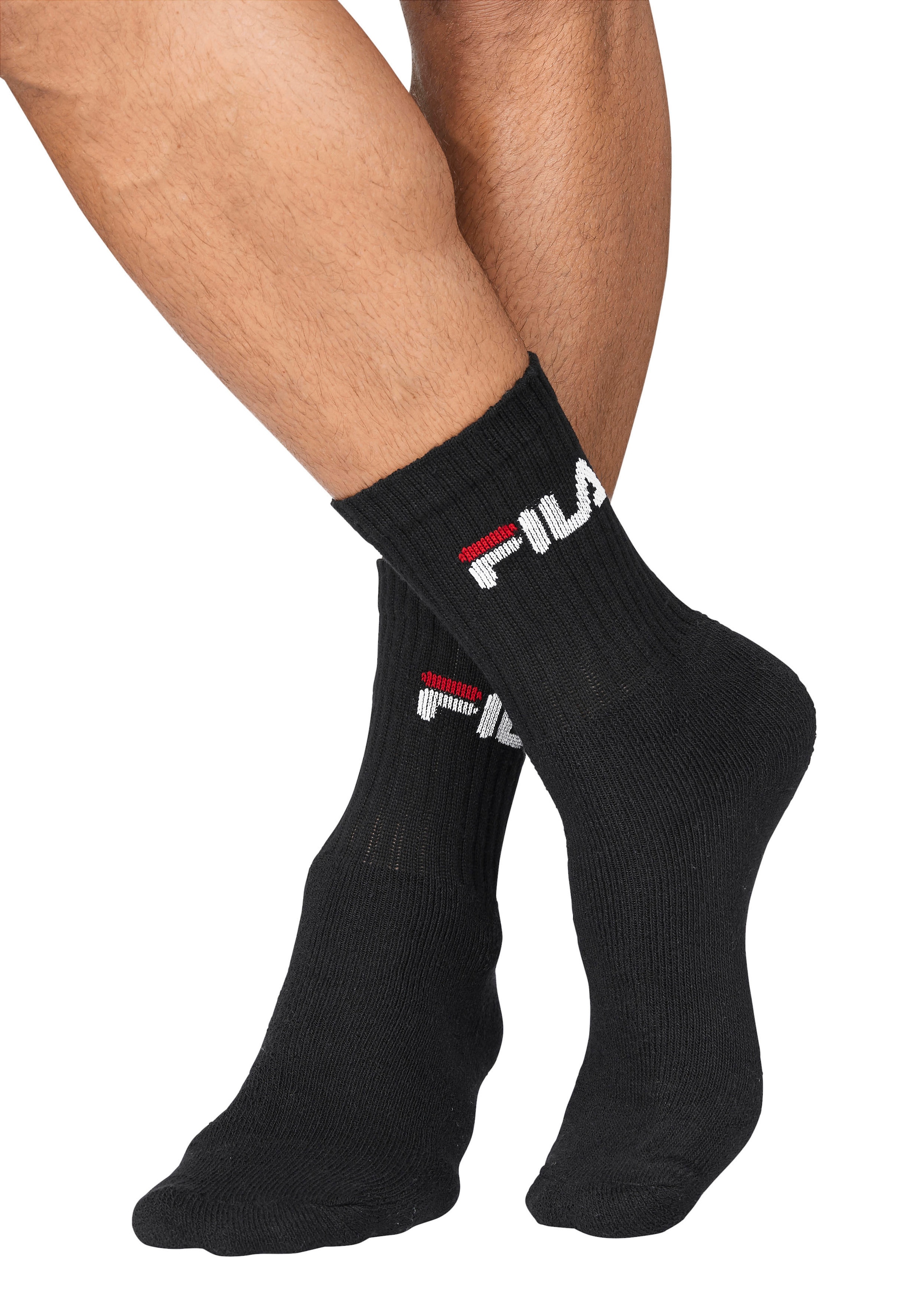 Fila Tennissocken, (6 Paar), mit eingestricktem Logo