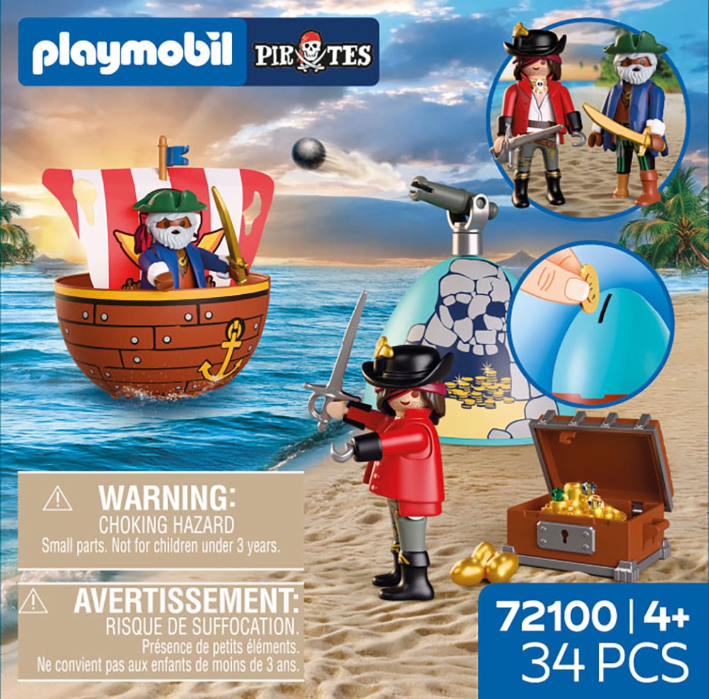 Playmobil® Konstruktions-Spielset »Spiel-Ei: Piraten (72100), Pirates«