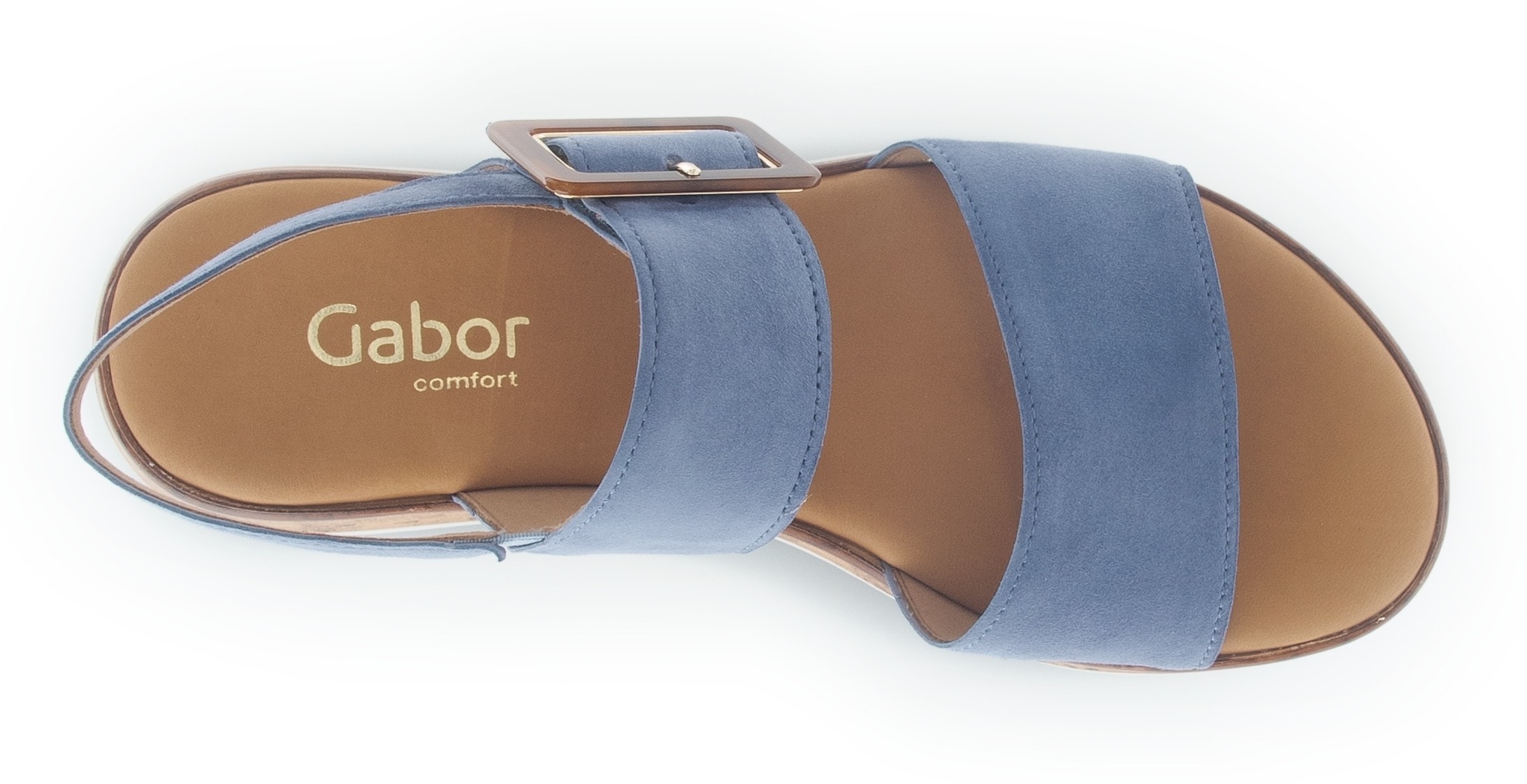 Gabor Plateausandaletten »RHODOS«, Keilabsatz, Sommerschuh in bequemer Schuhweite G (= weit)